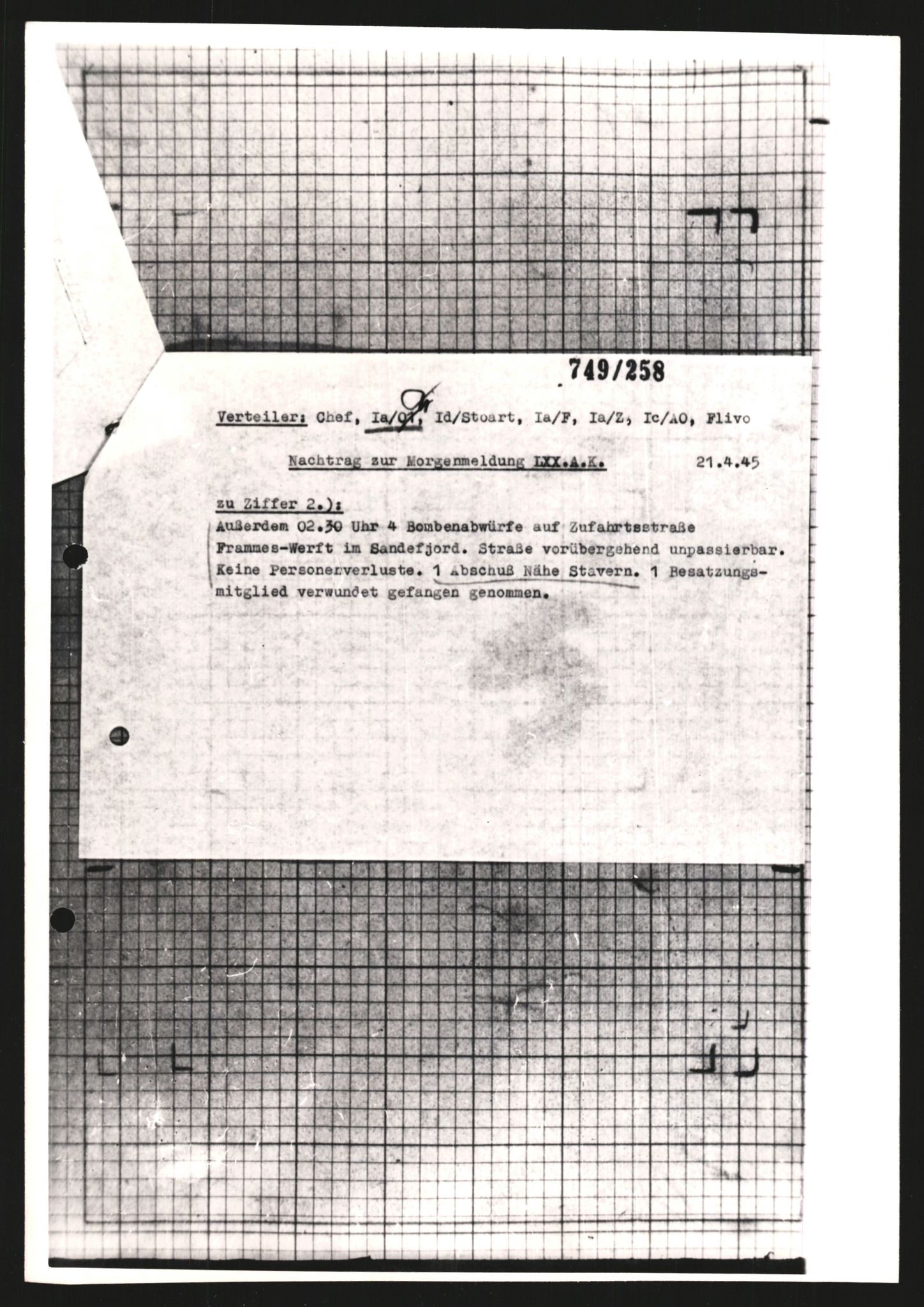 Forsvarets Overkommando. 2 kontor. Arkiv 11.4. Spredte tyske arkivsaker, AV/RA-RAFA-7031/D/Dar/Dara/L0009: Krigsdagbøker for 20. Gebirgs-Armee-Oberkommando (AOK 20), 1940-1945, p. 371