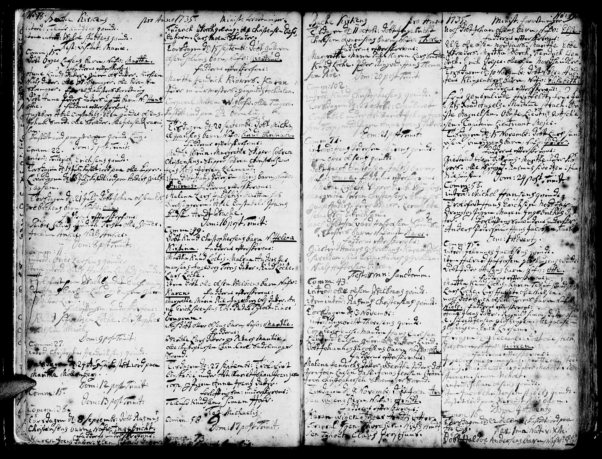 Ministerialprotokoller, klokkerbøker og fødselsregistre - Sør-Trøndelag, SAT/A-1456/606/L0276: Parish register (official) no. 606A01 /2, 1727-1779, p. 18-19