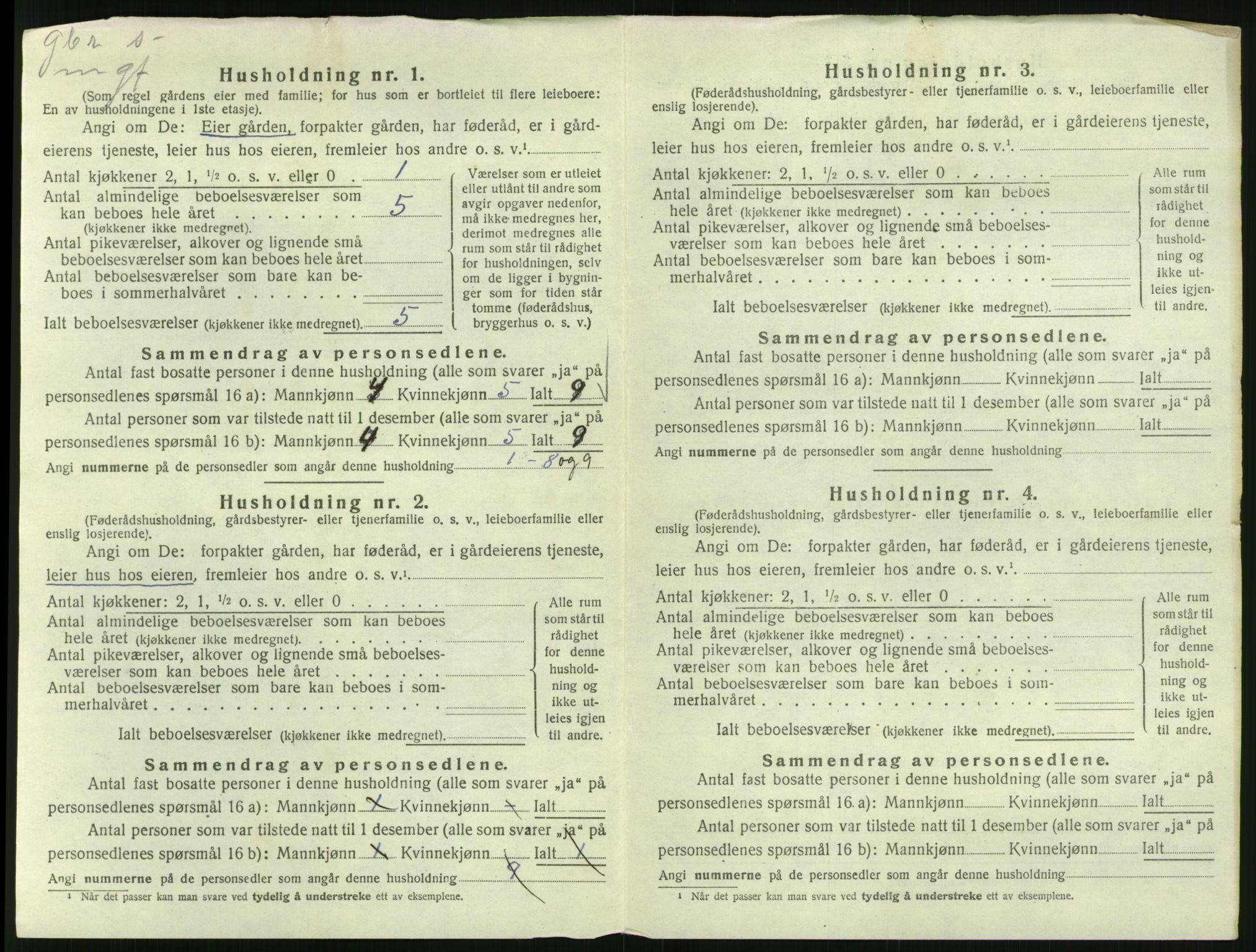 SAK, 1920 census for Froland, 1920, p. 692