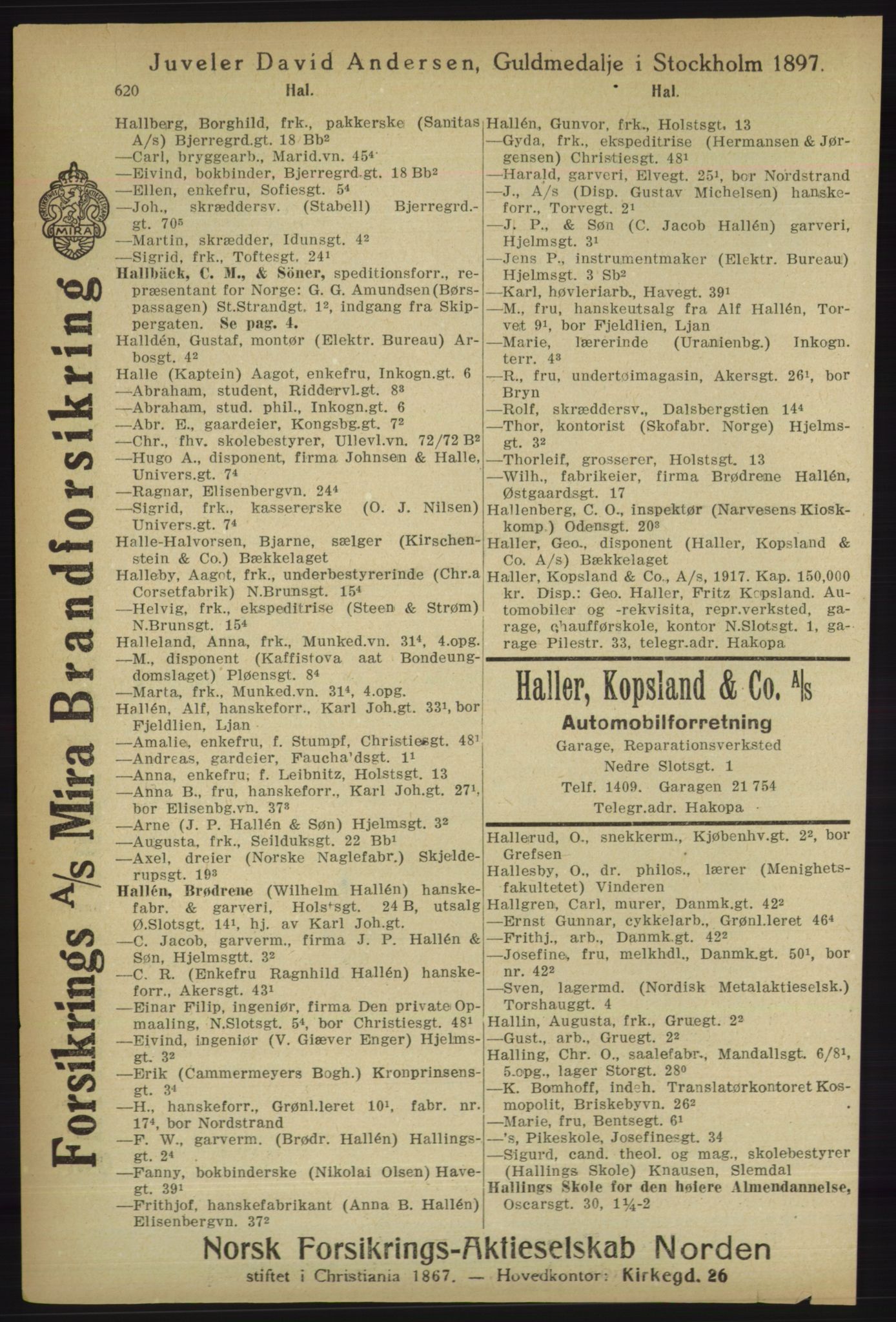 Kristiania/Oslo adressebok, PUBL/-, 1918, p. 645