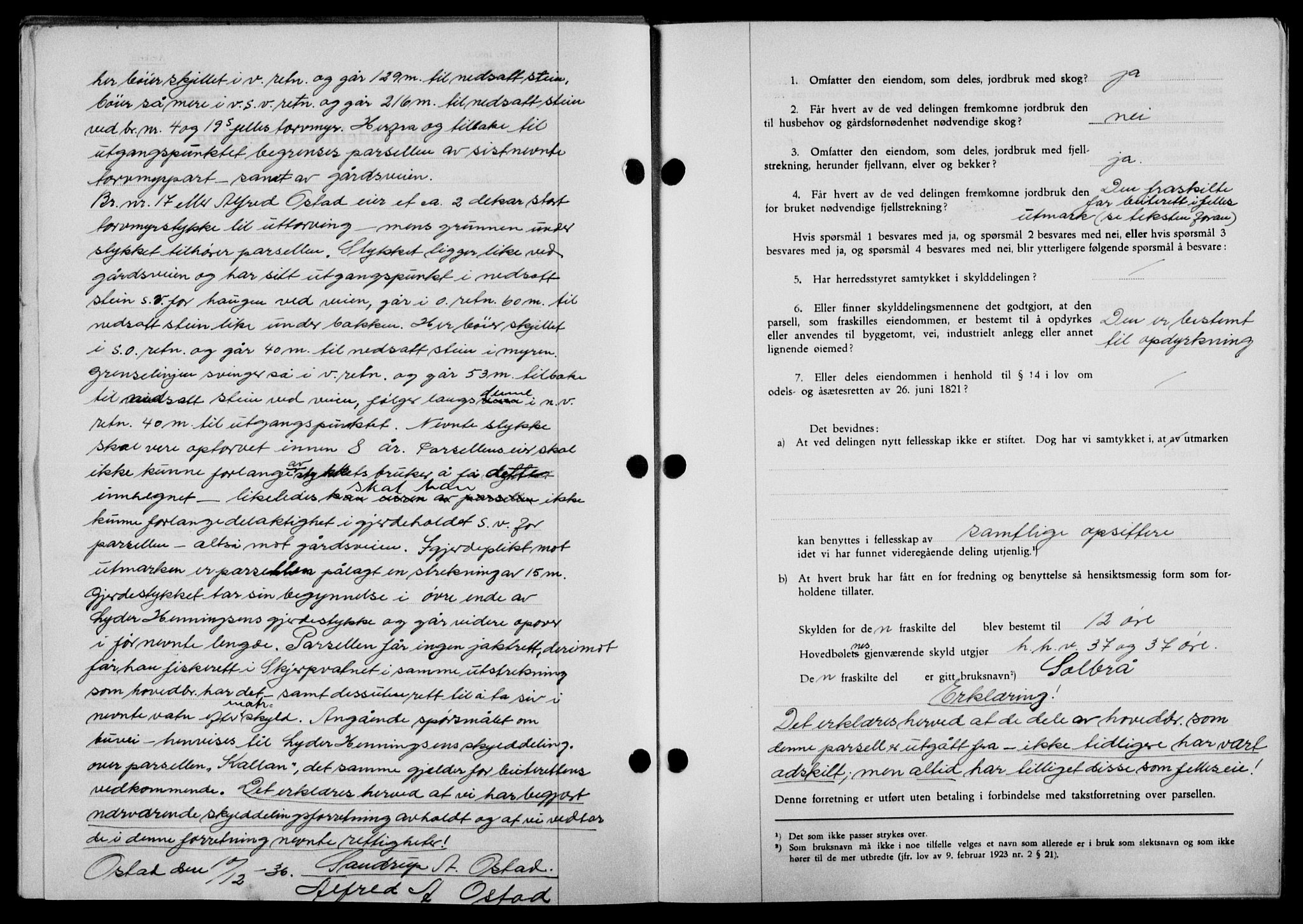 Lofoten sorenskriveri, SAT/A-0017/1/2/2C/L0001a: Mortgage book no. 1a, 1936-1937, Diary no: : 41/1937