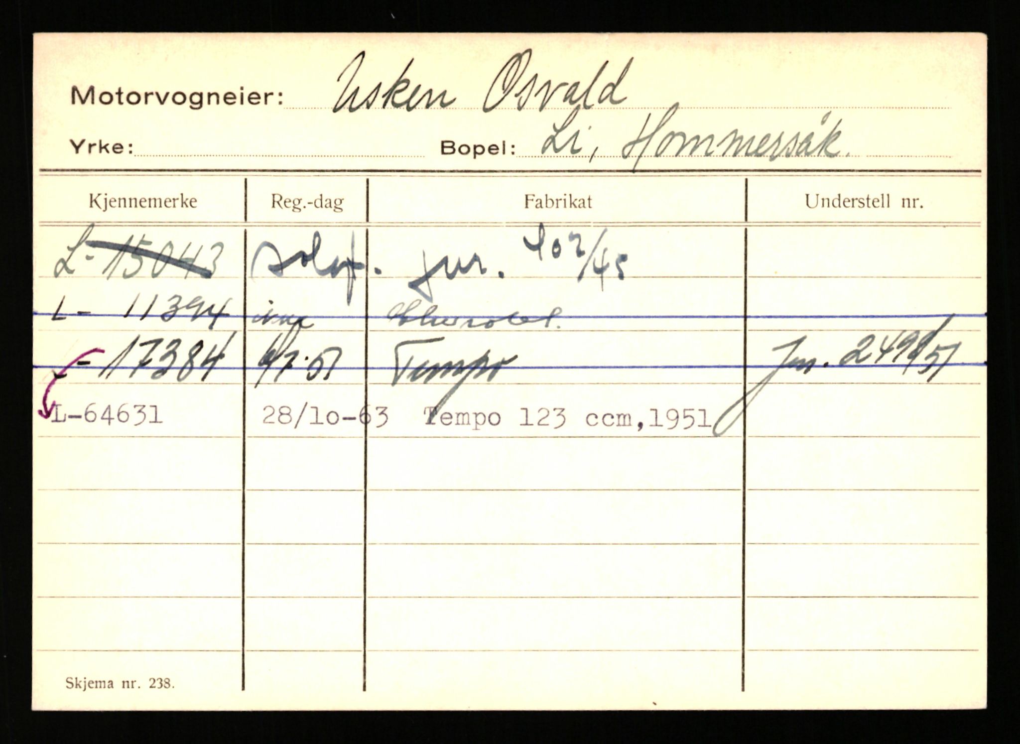 Stavanger trafikkstasjon, AV/SAST-A-101942/0/H/L0041: Uglevik - Vaule, 1930-1971, p. 869