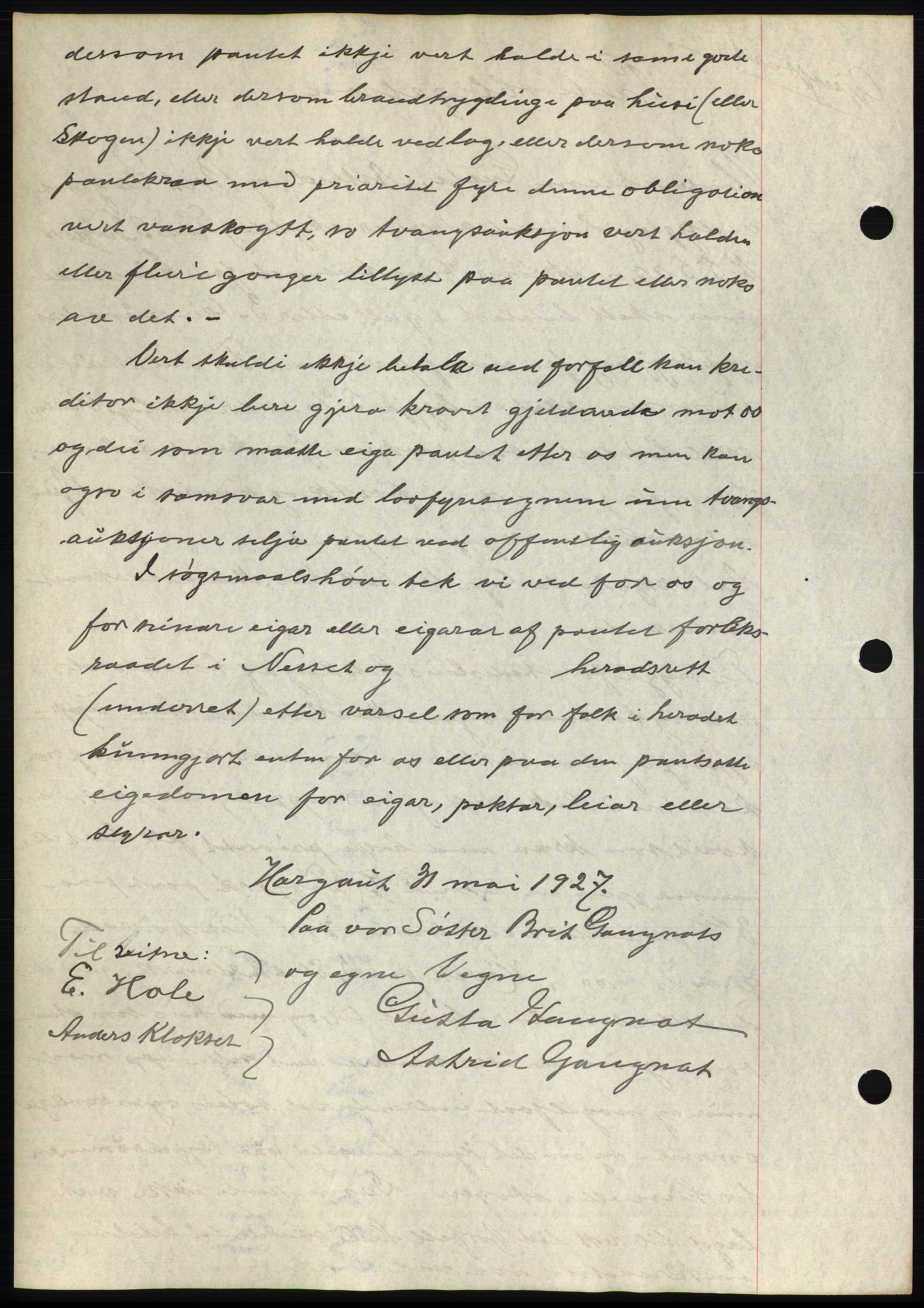 Romsdal sorenskriveri, AV/SAT-A-4149/1/2/2C/L0052: Mortgage book no. 46, 1927-1927, Deed date: 16.06.1927