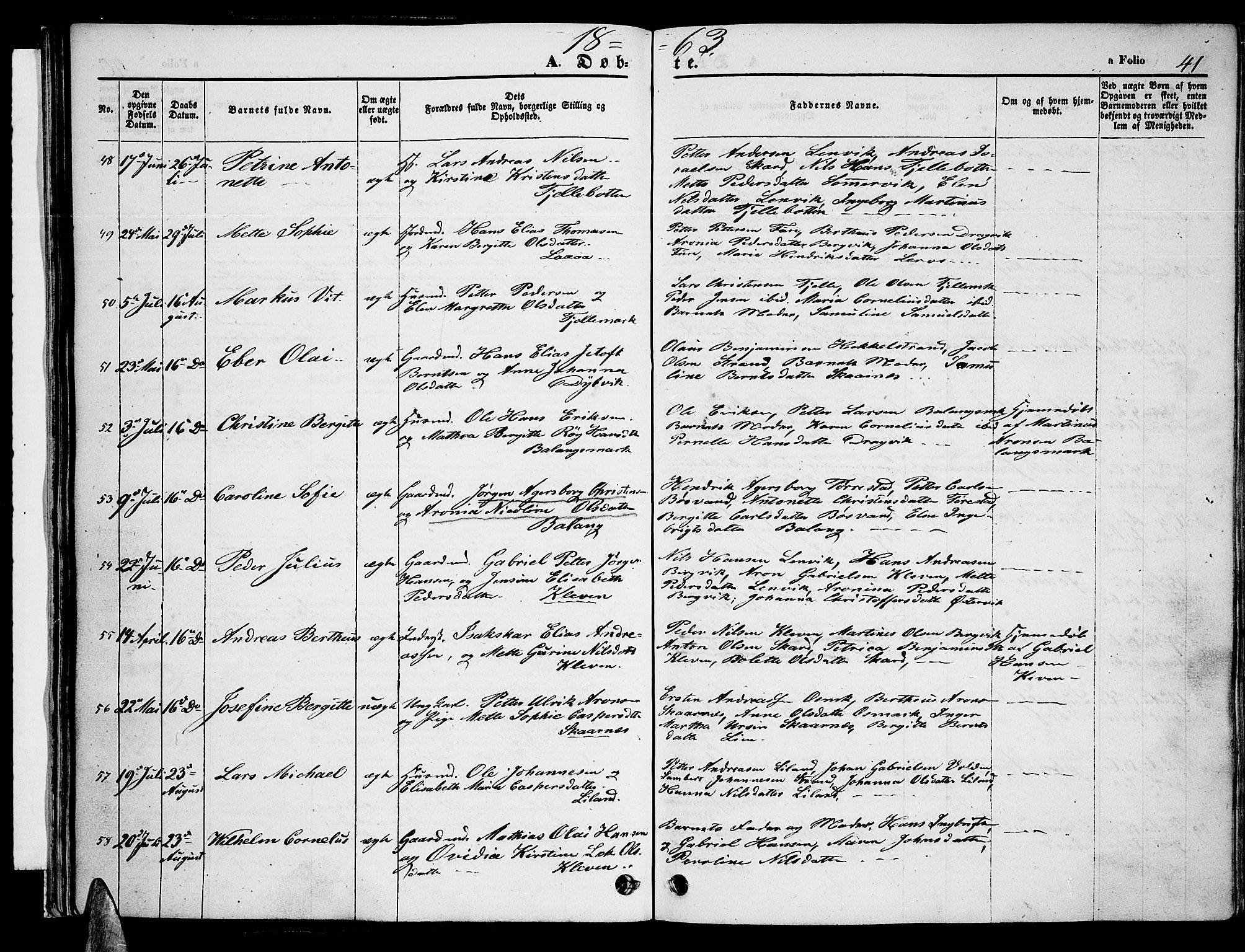 Ministerialprotokoller, klokkerbøker og fødselsregistre - Nordland, AV/SAT-A-1459/863/L0912: Parish register (copy) no. 863C02, 1858-1876, p. 41