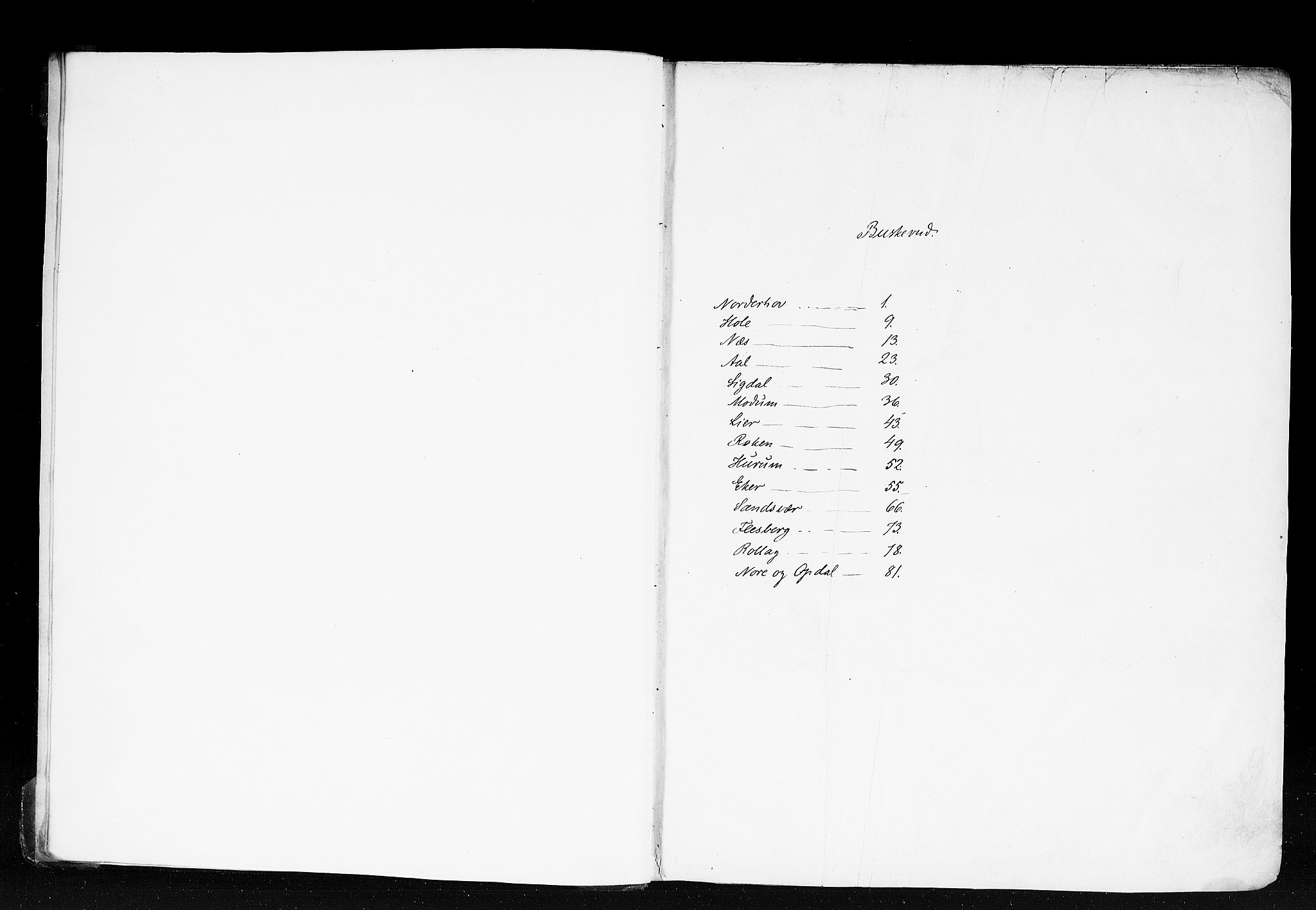 Rygh, RA/PA-0034/F/Fb/L0005: Matrikkelen for 1838 - Buskerud amt (Buskerud fylke), 1838