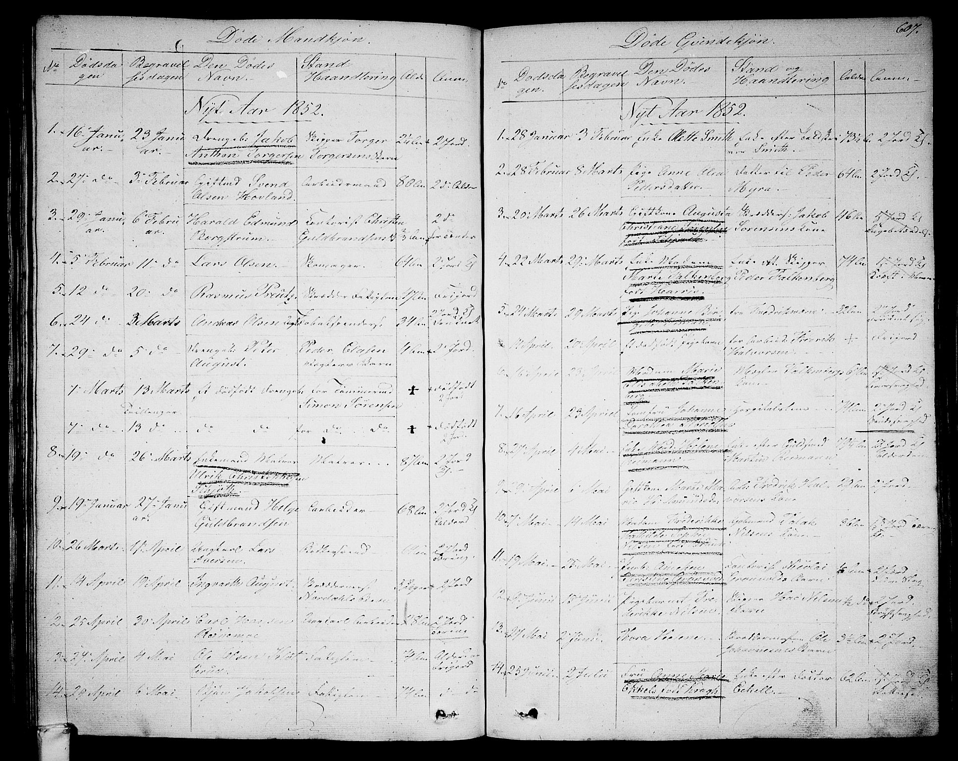 Larvik kirkebøker, AV/SAKO-A-352/G/Ga/L0003b: Parish register (copy) no. I 3B, 1830-1870, p. 607