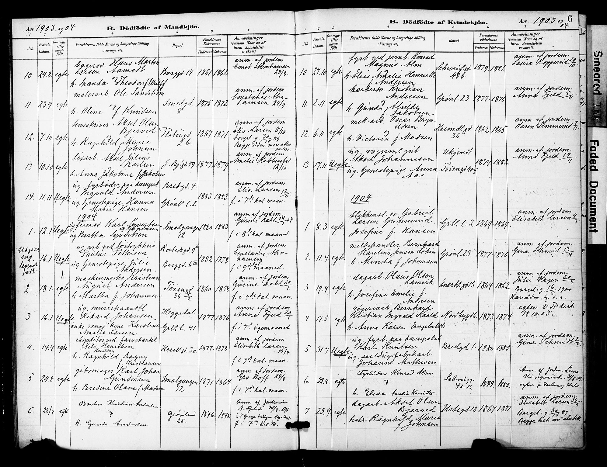 Grønland prestekontor Kirkebøker, SAO/A-10848/F/Fa/L0015: Parish register (official) no. 15, 1899-1919, p. 6