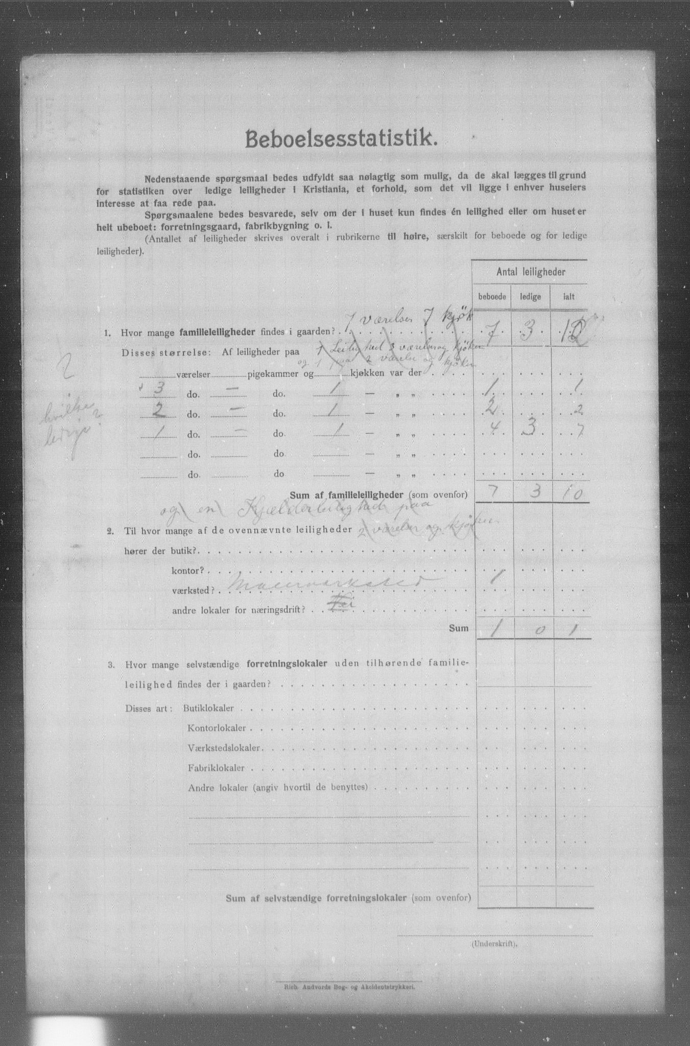 OBA, Municipal Census 1904 for Kristiania, 1904, p. 673