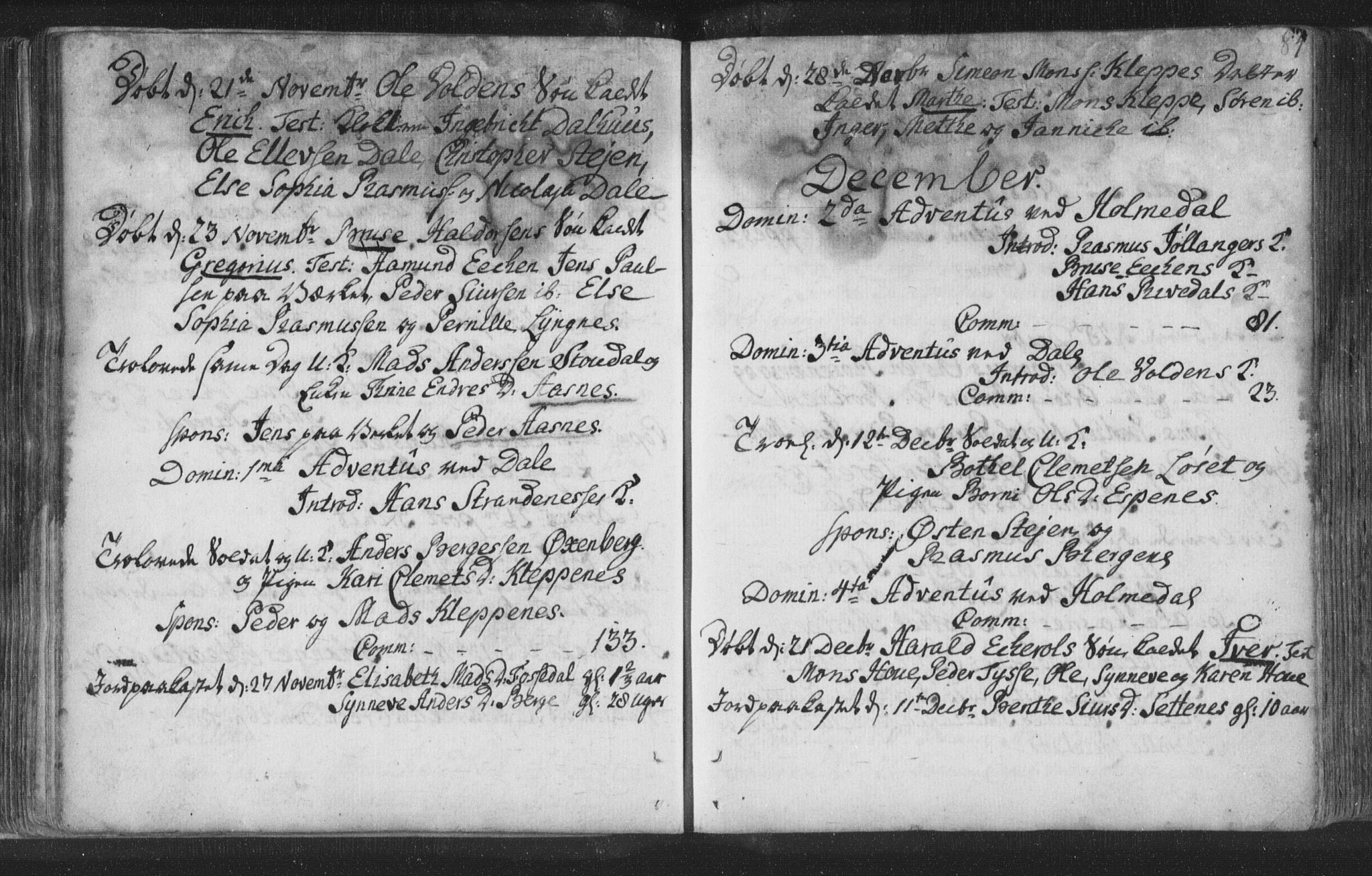 Fjaler sokneprestembete, SAB/A-79801/H/Haa/Haaa/L0002: Parish register (official) no. A 2, 1779-1798, p. 84