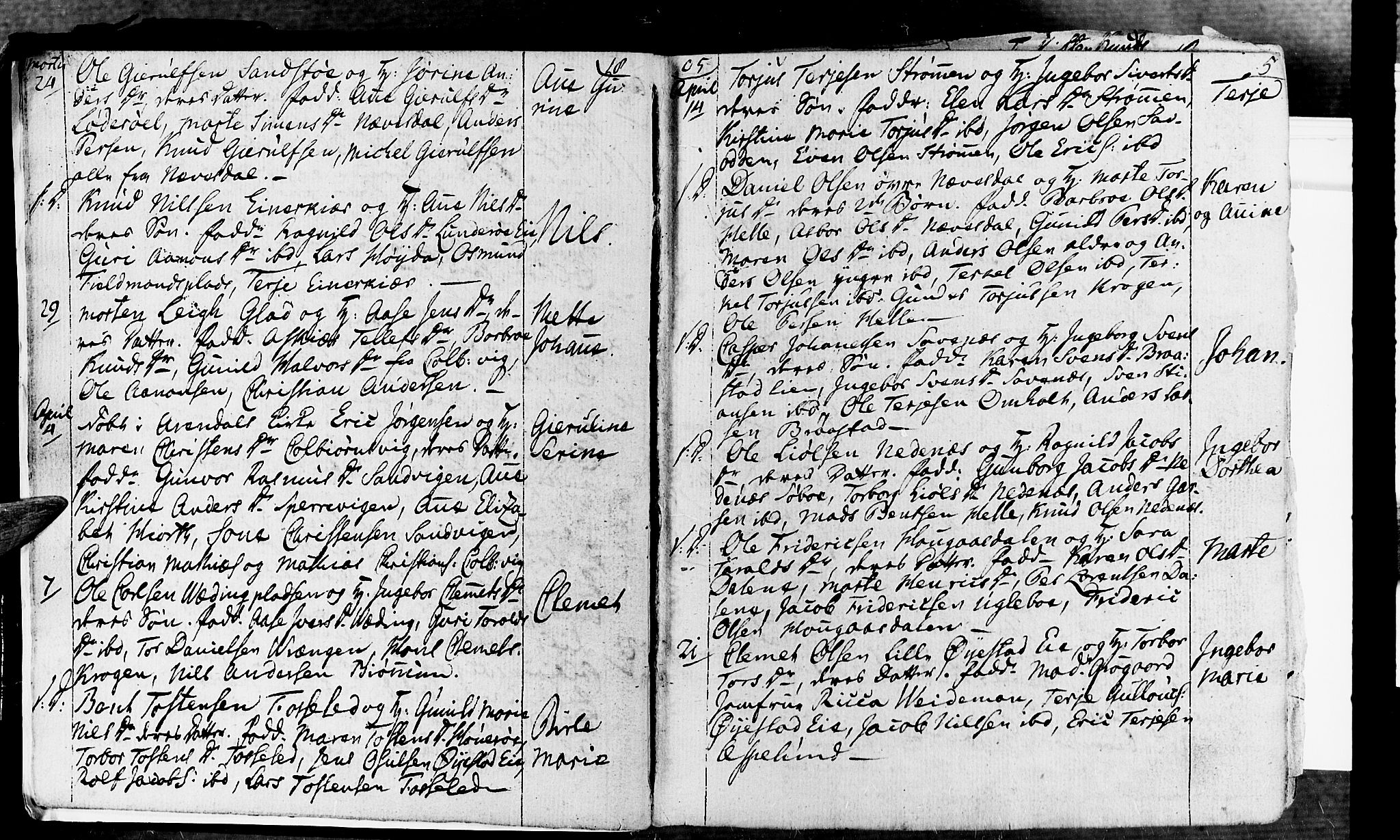 Øyestad sokneprestkontor, AV/SAK-1111-0049/F/Fa/L0011: Parish register (official) no. A 11, 1805-1824, p. 5