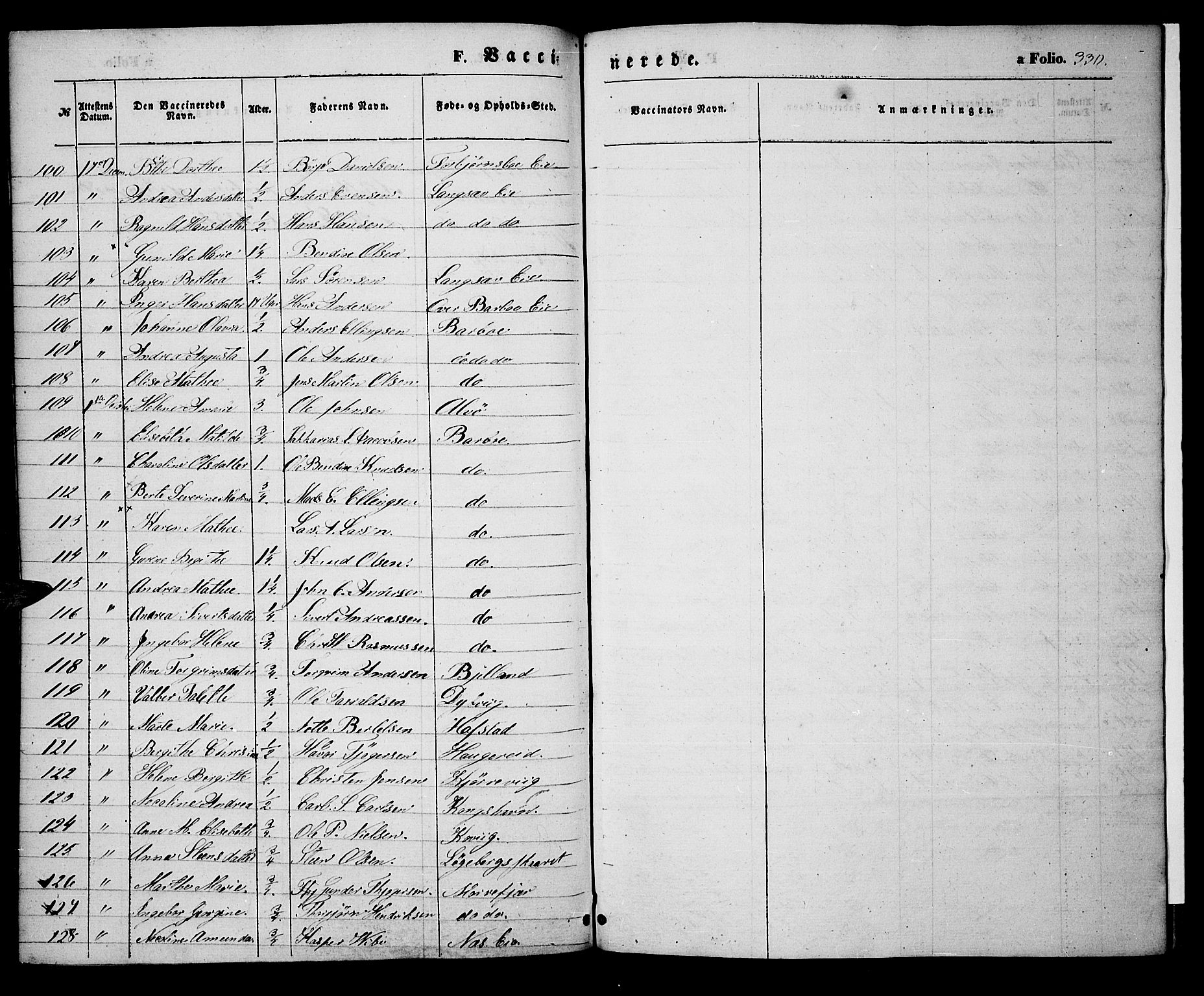 Tromøy sokneprestkontor, AV/SAK-1111-0041/F/Fa/L0005: Parish register (official) no. A 5, 1847-1856, p. 330