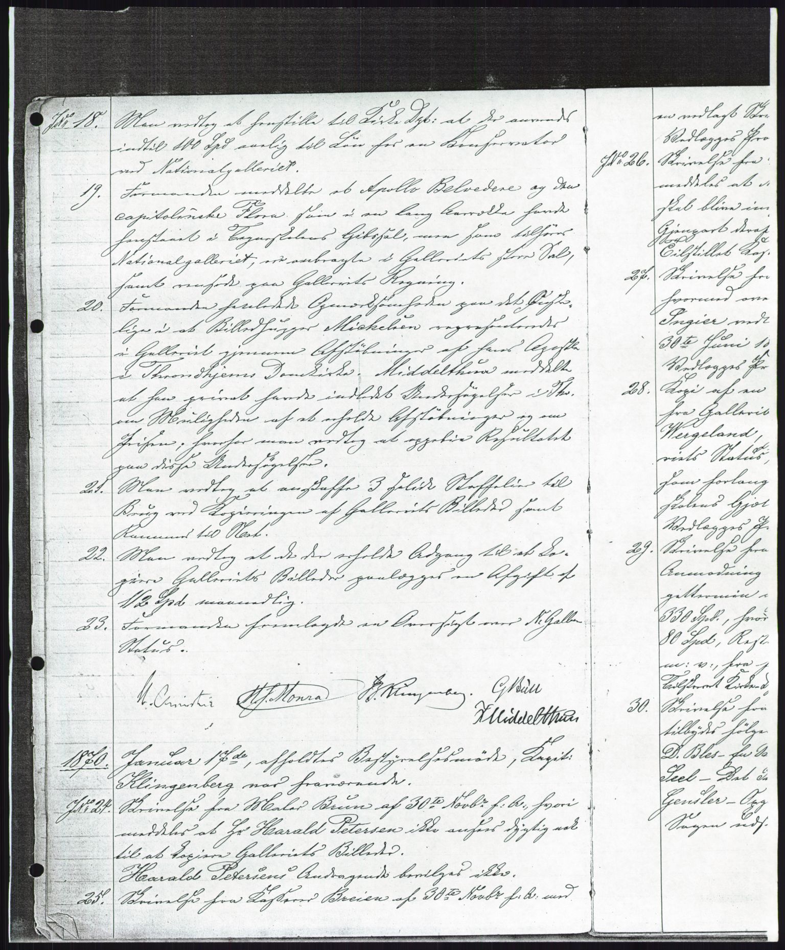 Nasjonalgalleriet, NMFK/NG-1000/A/Aa/L0001: Forhandlingsprotokoll 1869-1877, 1869-1877, p. 5