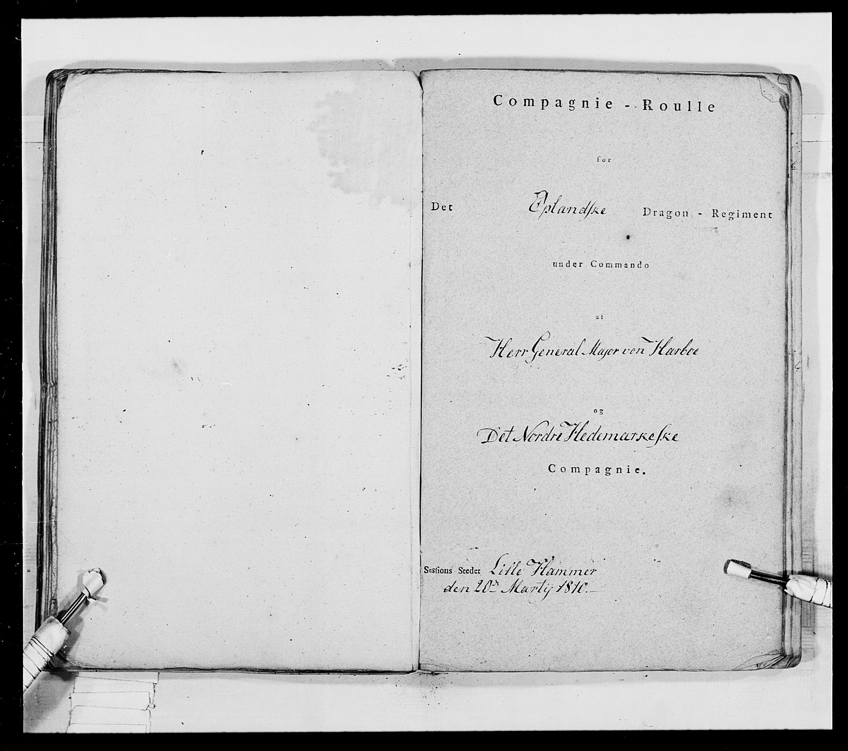 Generalitets- og kommissariatskollegiet, Det kongelige norske kommissariatskollegium, RA/EA-5420/E/Eh/L0018: Opplandske dragonregiment, 1810-1811, p. 384