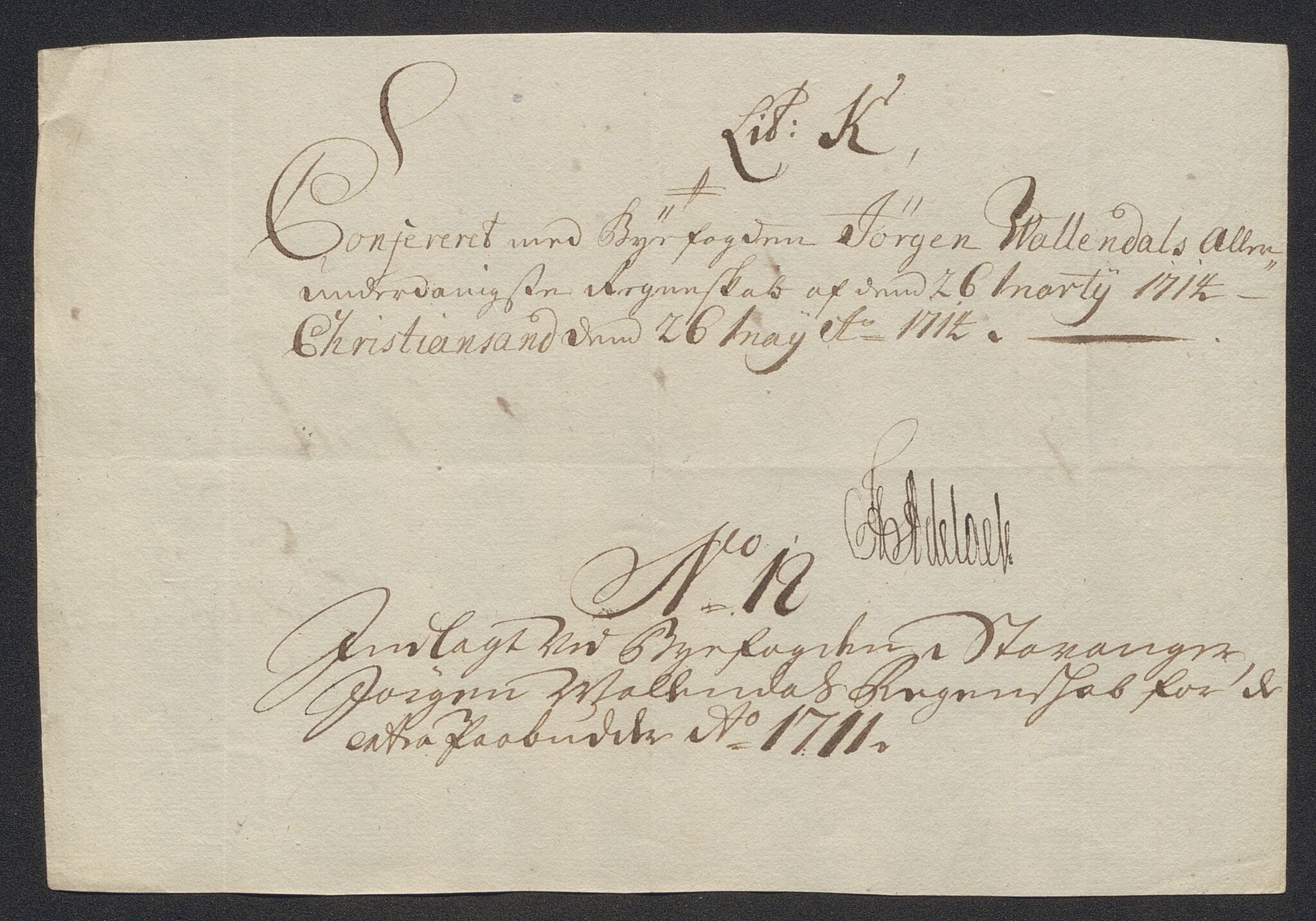 Rentekammeret inntil 1814, Reviderte regnskaper, Byregnskaper, AV/RA-EA-4066/R/Ro/L0302: [O4] Kontribusjonsregnskap, 1687-1711, p. 384