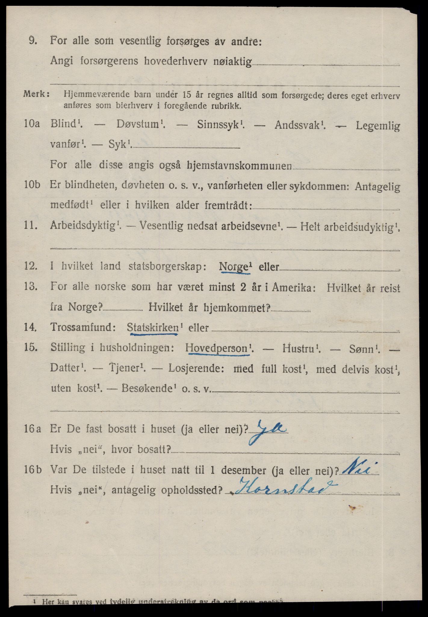 SAT, 1920 census for Gjemnes, 1920, p. 1199