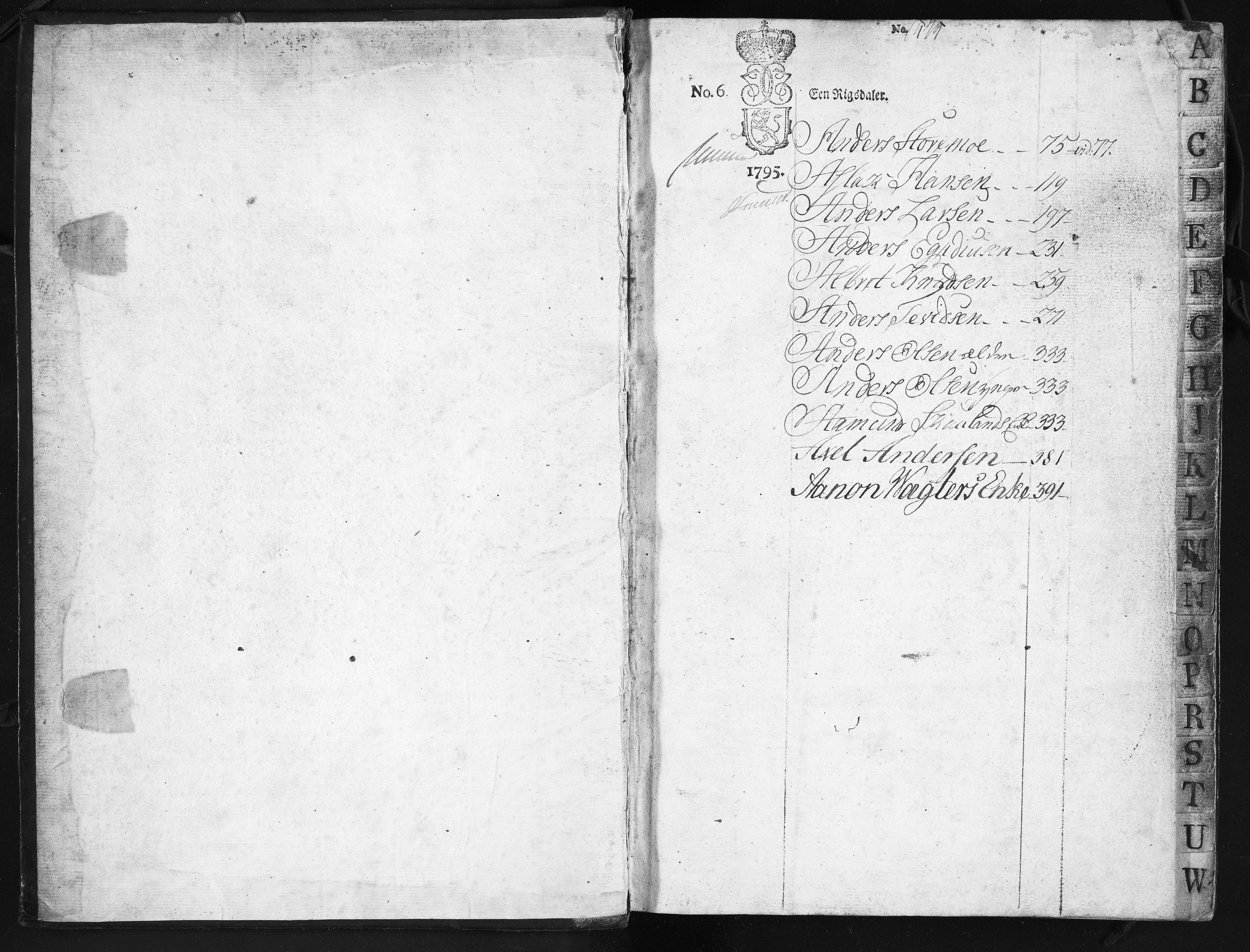 Baaseland Jernverk og Næs Jernverk, NESJ/NJM-001/01/01/L0176: Regnskap. Kontobøker. Verksbøker, 1795-1796