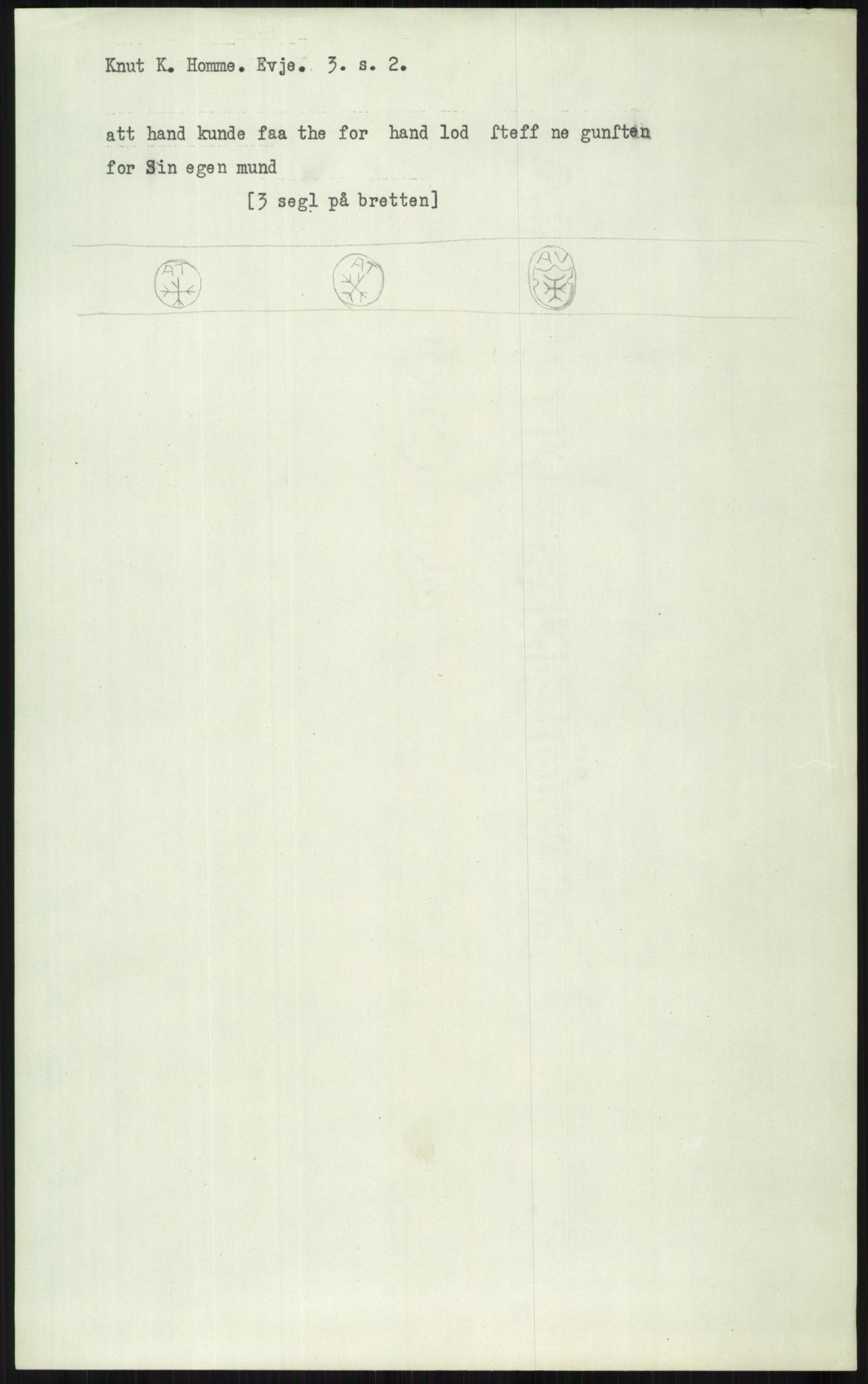 Samlinger til kildeutgivelse, Diplomavskriftsamlingen, AV/RA-EA-4053/H/Ha, p. 2812