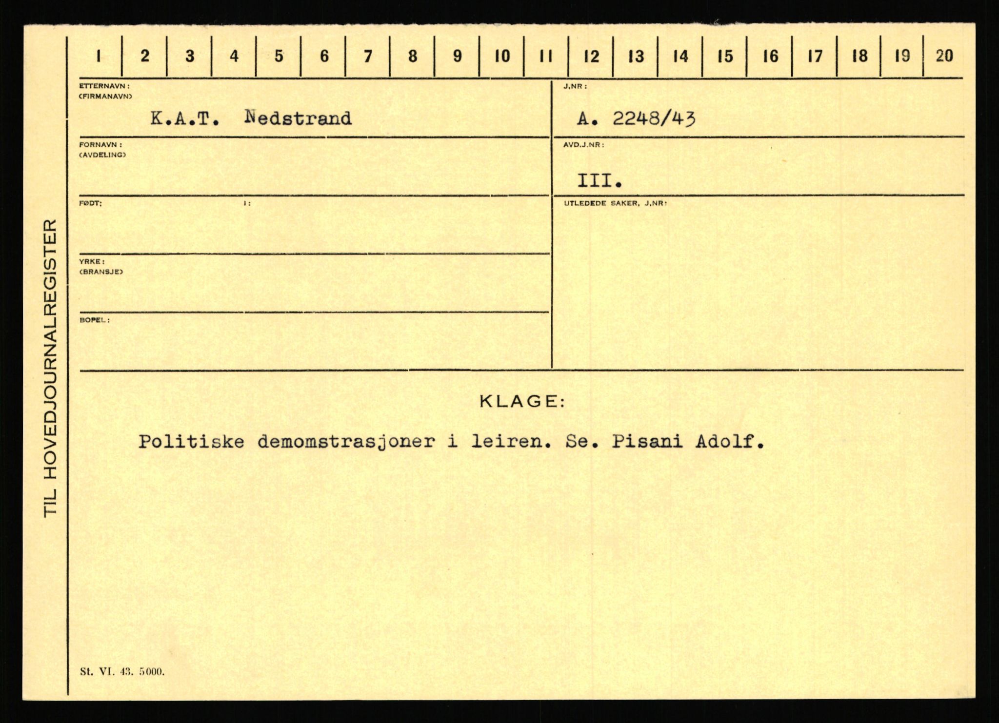 Statspolitiet - Hovedkontoret / Osloavdelingen, AV/RA-S-1329/C/Ca/L0008: Johan(nes)sen - Knoph, 1943-1945, p. 3906