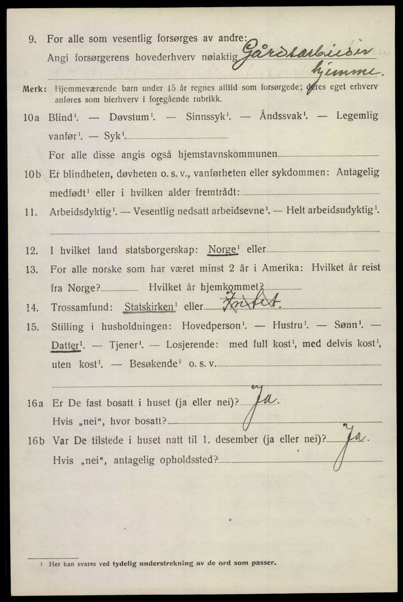 SAKO, 1920 census for Andebu, 1920, p. 1481