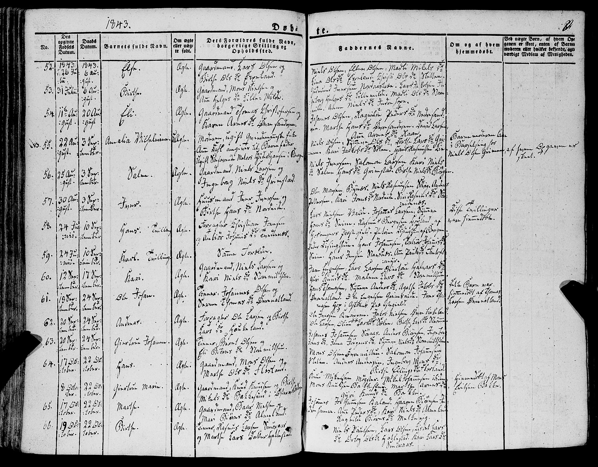 Fana Sokneprestembete, AV/SAB-A-75101/H/Haa/Haaa/L0008: Parish register (official) no. A 8, 1829-1851, p. 82