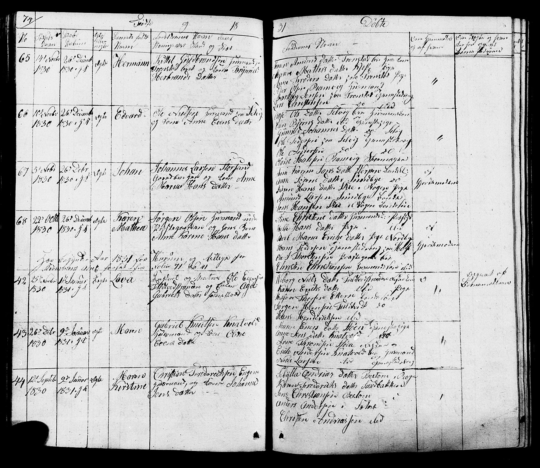 Hurum kirkebøker, AV/SAKO-A-229/G/Ga/L0002: Parish register (copy) no. I 2, 1827-1857, p. 74