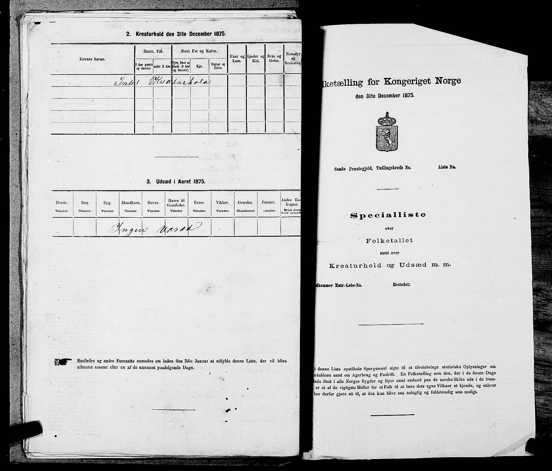 SAST, 1875 census for 1103 Stavanger, 1875, p. 2042