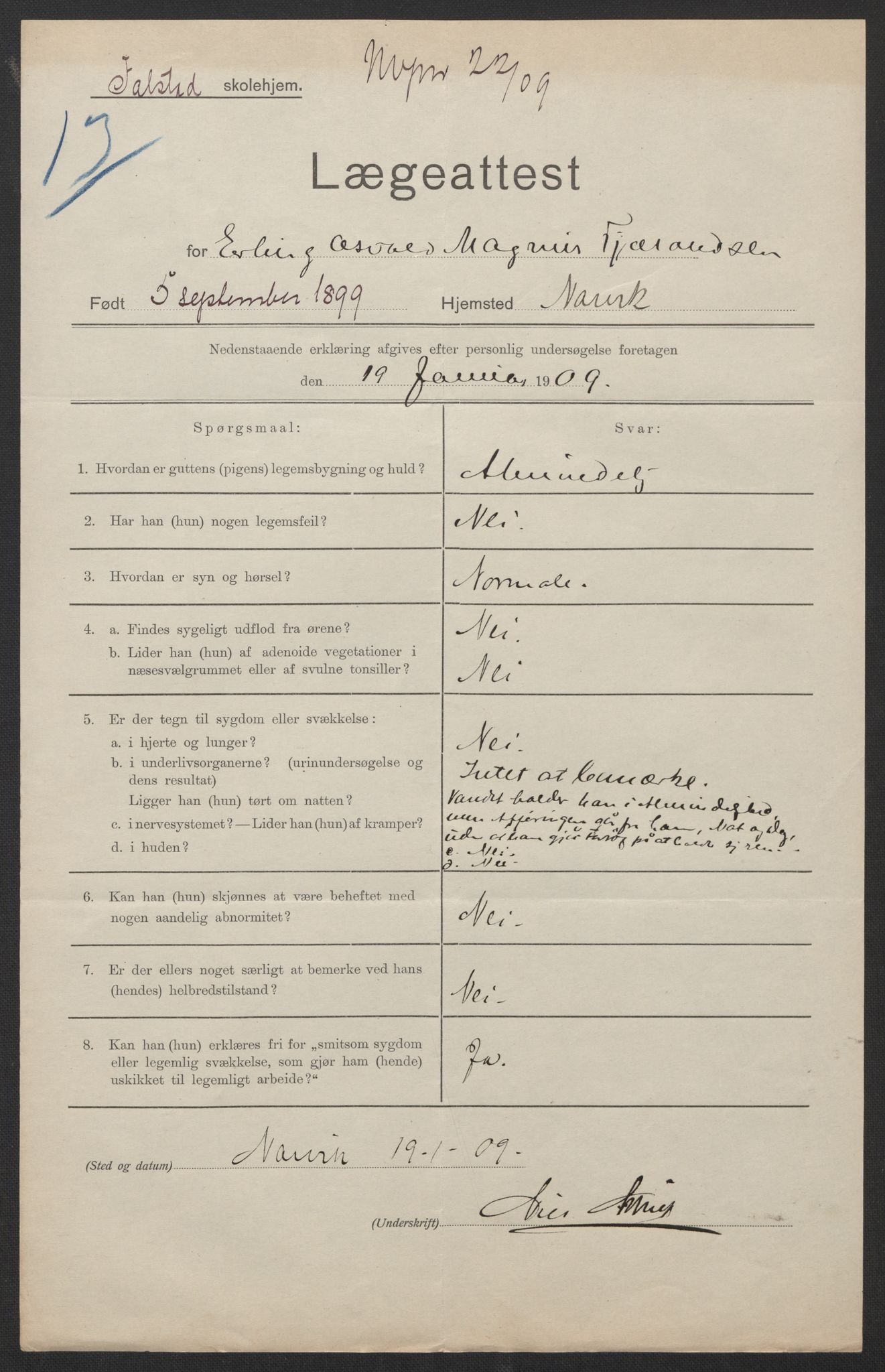 Falstad skolehjem, AV/RA-S-1676/E/Eb/L0009: Elevmapper løpenr. 189-209, 1909-1916, p. 52