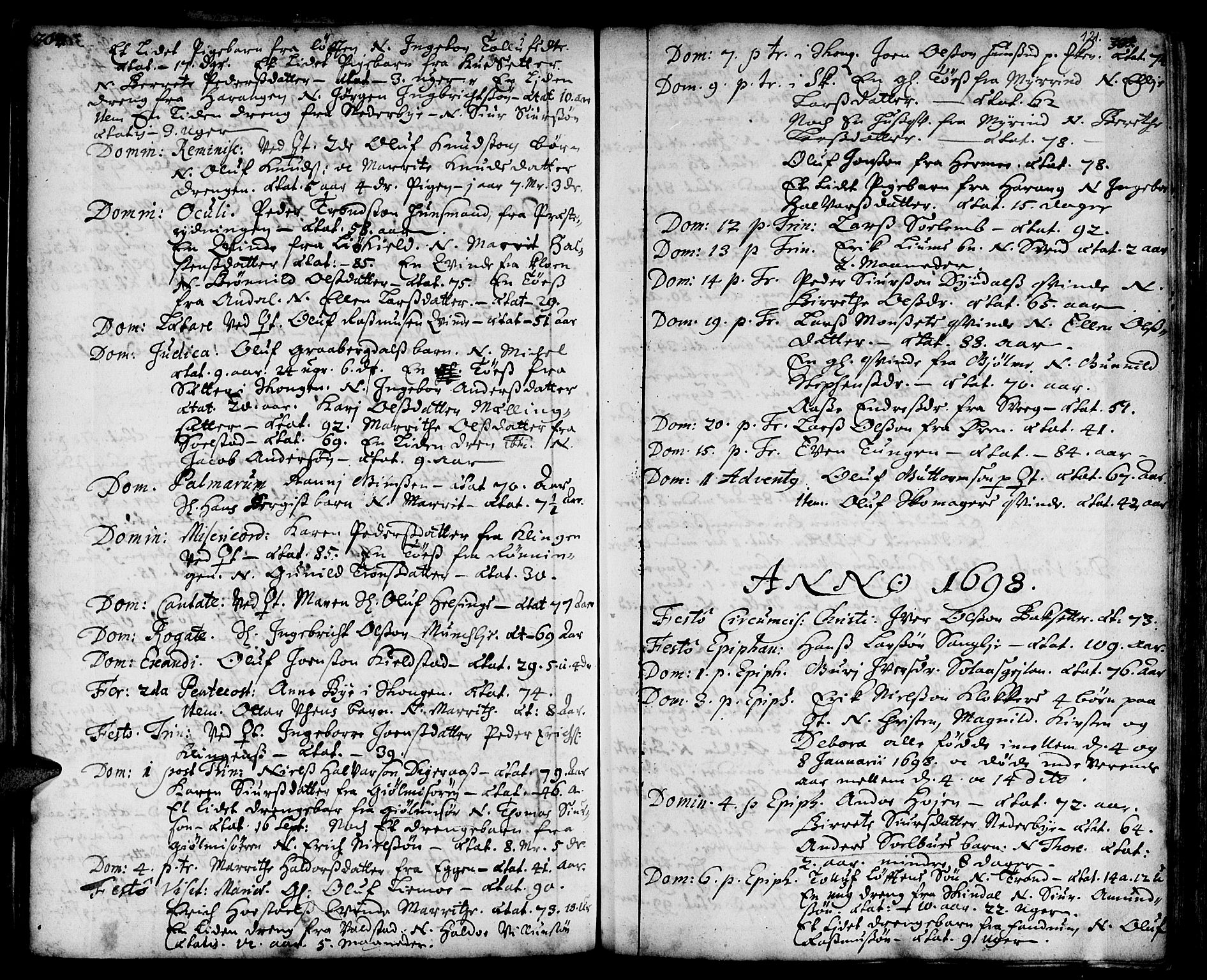 Ministerialprotokoller, klokkerbøker og fødselsregistre - Sør-Trøndelag, SAT/A-1456/668/L0801: Parish register (official) no. 668A01, 1695-1716, p. 120-121
