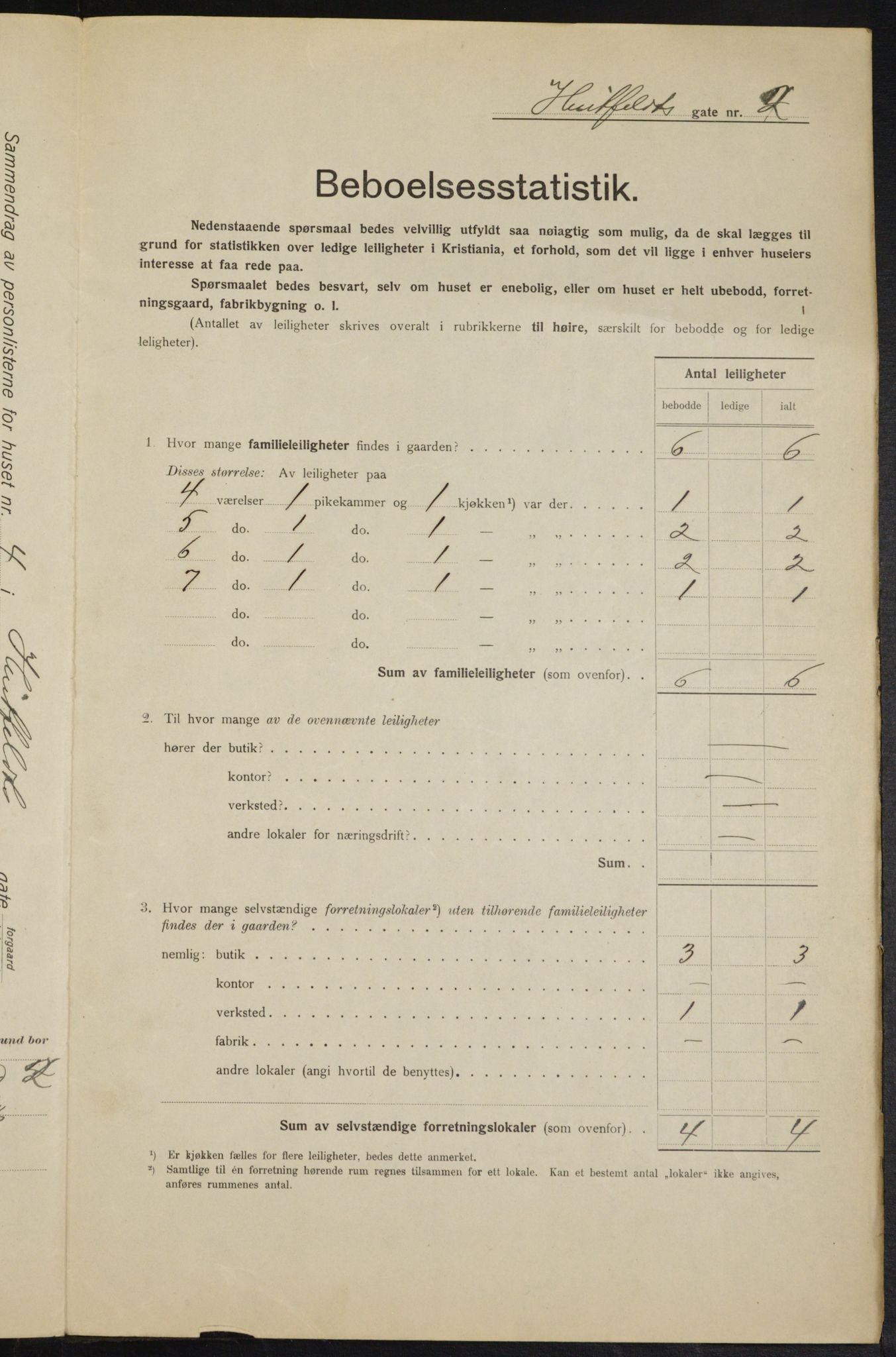 OBA, Municipal Census 1915 for Kristiania, 1915, p. 41125