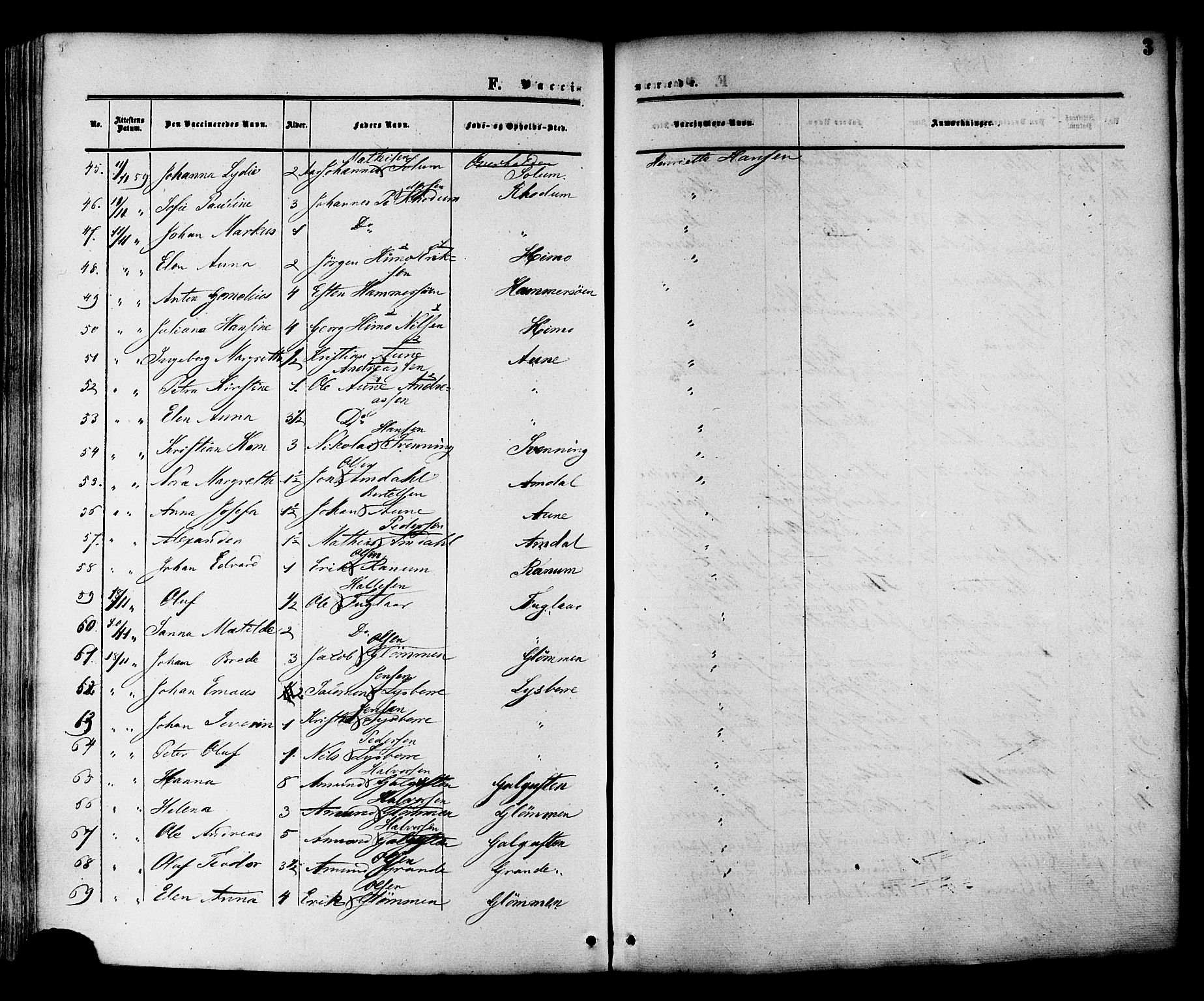 Ministerialprotokoller, klokkerbøker og fødselsregistre - Nord-Trøndelag, AV/SAT-A-1458/764/L0553: Parish register (official) no. 764A08, 1858-1880, p. 3