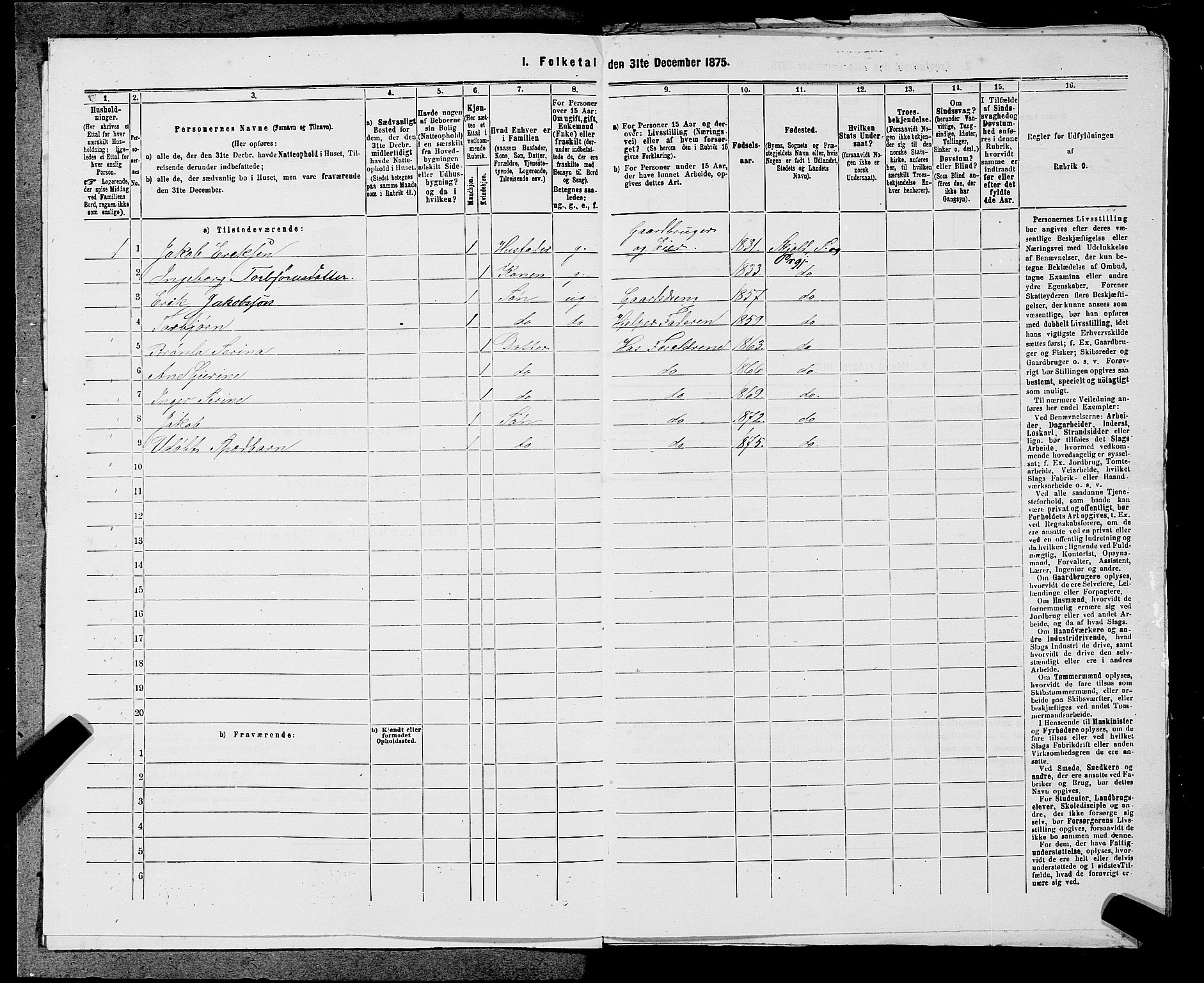 SAST, 1875 census for 1154P Skjold, 1875, p. 57