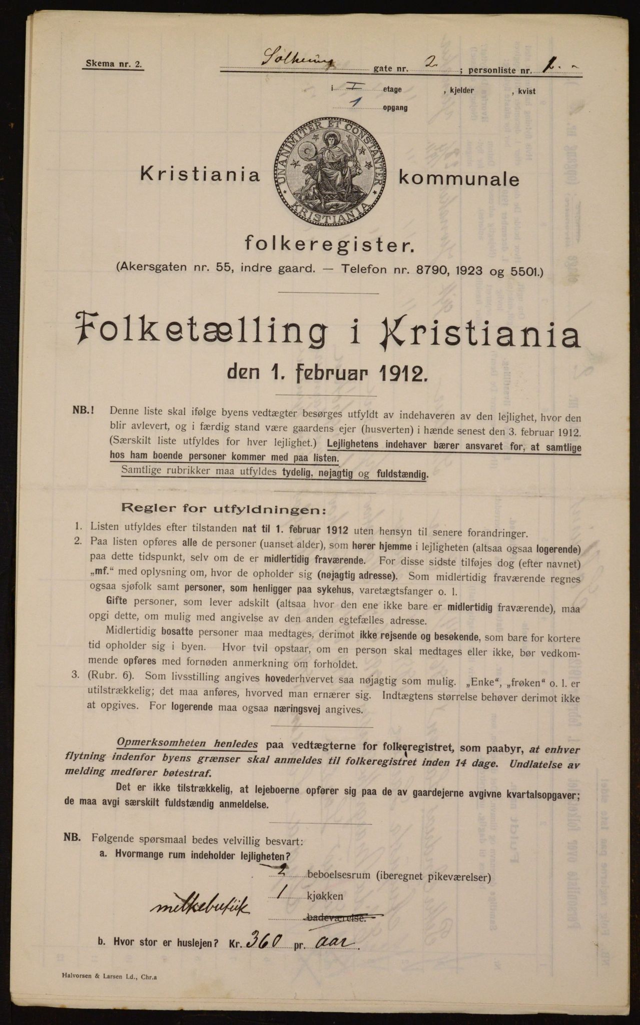 OBA, Municipal Census 1912 for Kristiania, 1912, p. 99834