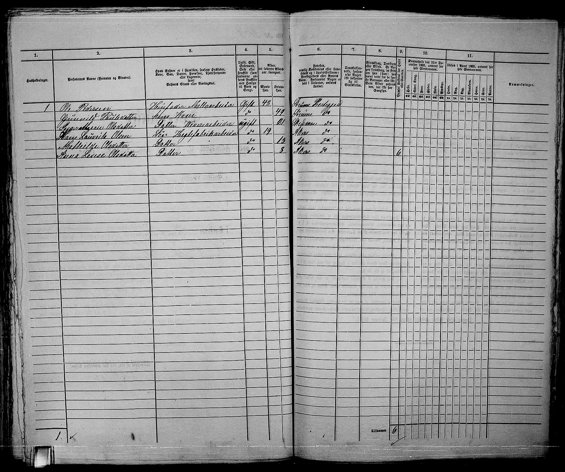 RA, 1865 census for Kristiania, 1865, p. 4772