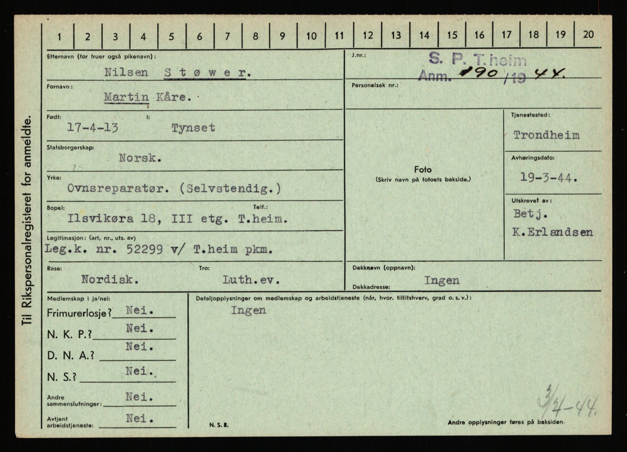 Statspolitiet - Hovedkontoret / Osloavdelingen, AV/RA-S-1329/C/Ca/L0014: Seterlien - Svartås, 1943-1945, p. 4657
