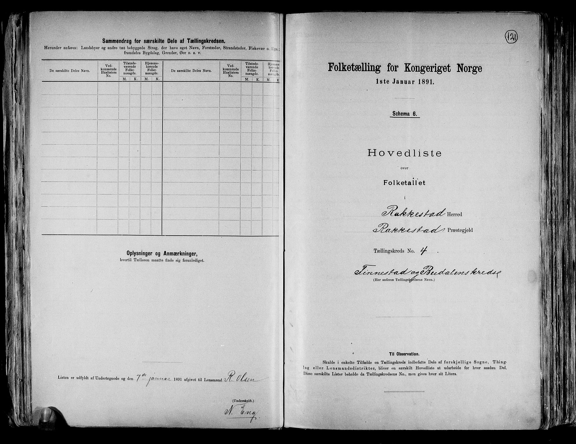 RA, 1891 census for 0128 Rakkestad, 1891, p. 12