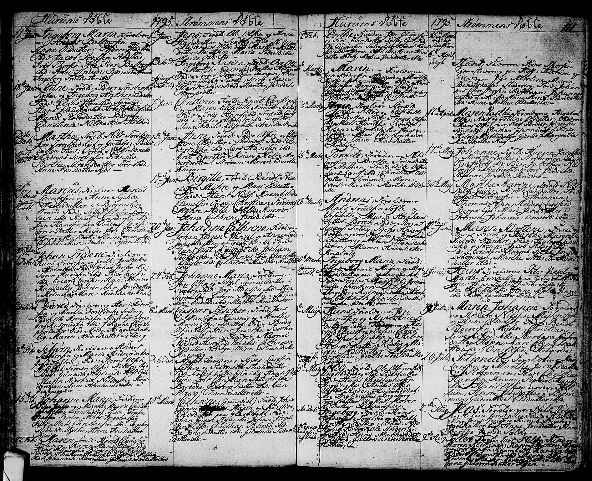 Hurum kirkebøker, SAKO/A-229/F/Fa/L0007: Parish register (official) no. 7, 1771-1810, p. 111