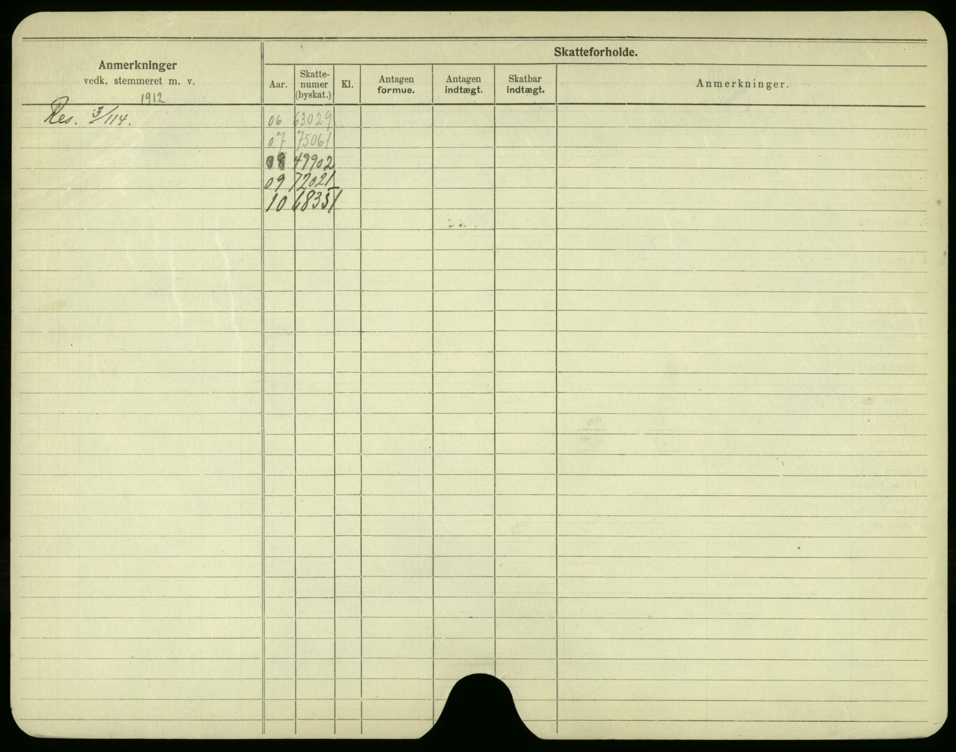 Oslo folkeregister, Registerkort, AV/SAO-A-11715/F/Fa/Fac/L0002: Menn, 1906-1914, p. 599b