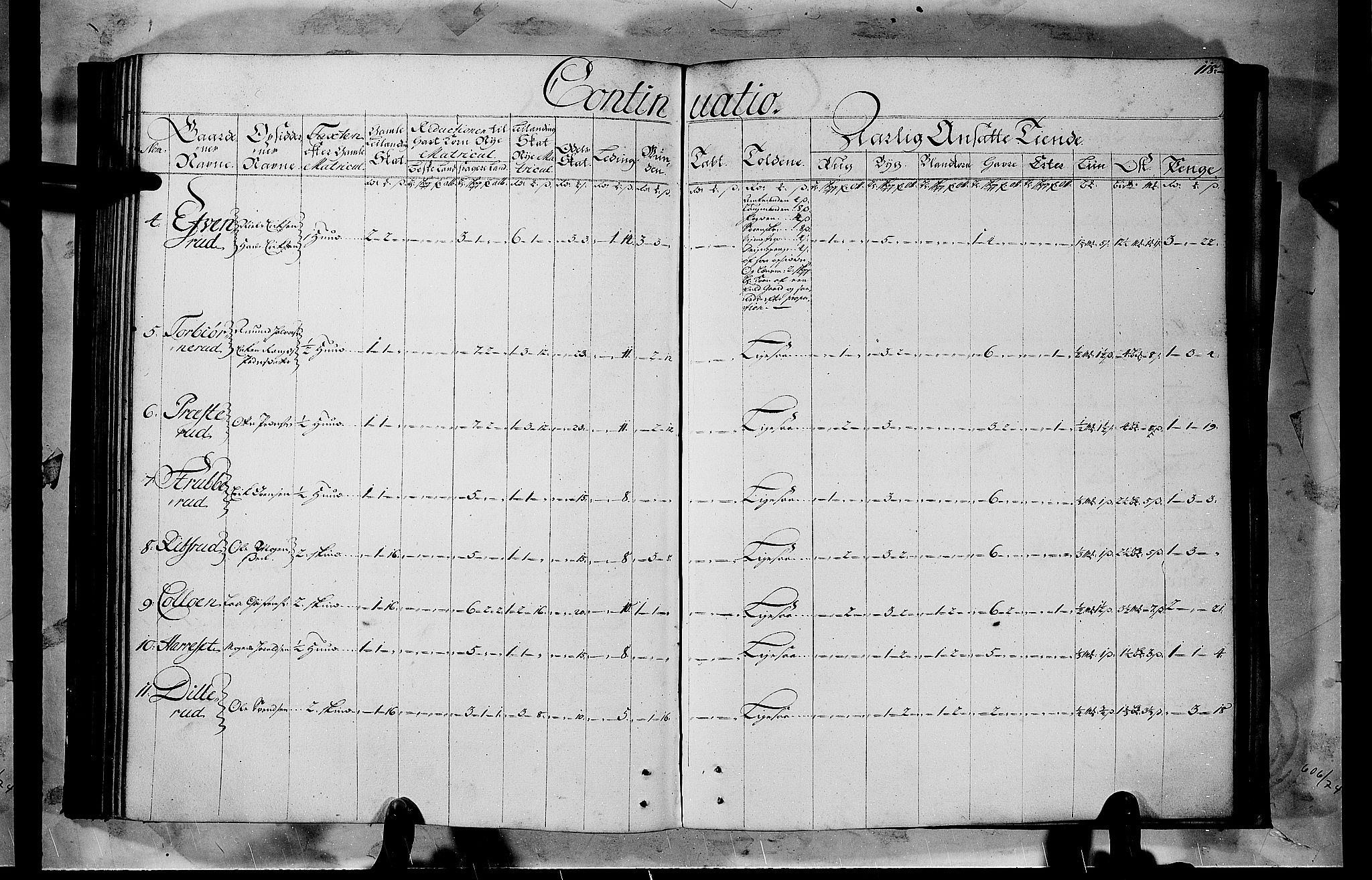 Rentekammeret inntil 1814, Realistisk ordnet avdeling, AV/RA-EA-4070/N/Nb/Nbf/L0103b: Hedmark matrikkelprotokoll, 1723, p. 118b-119a