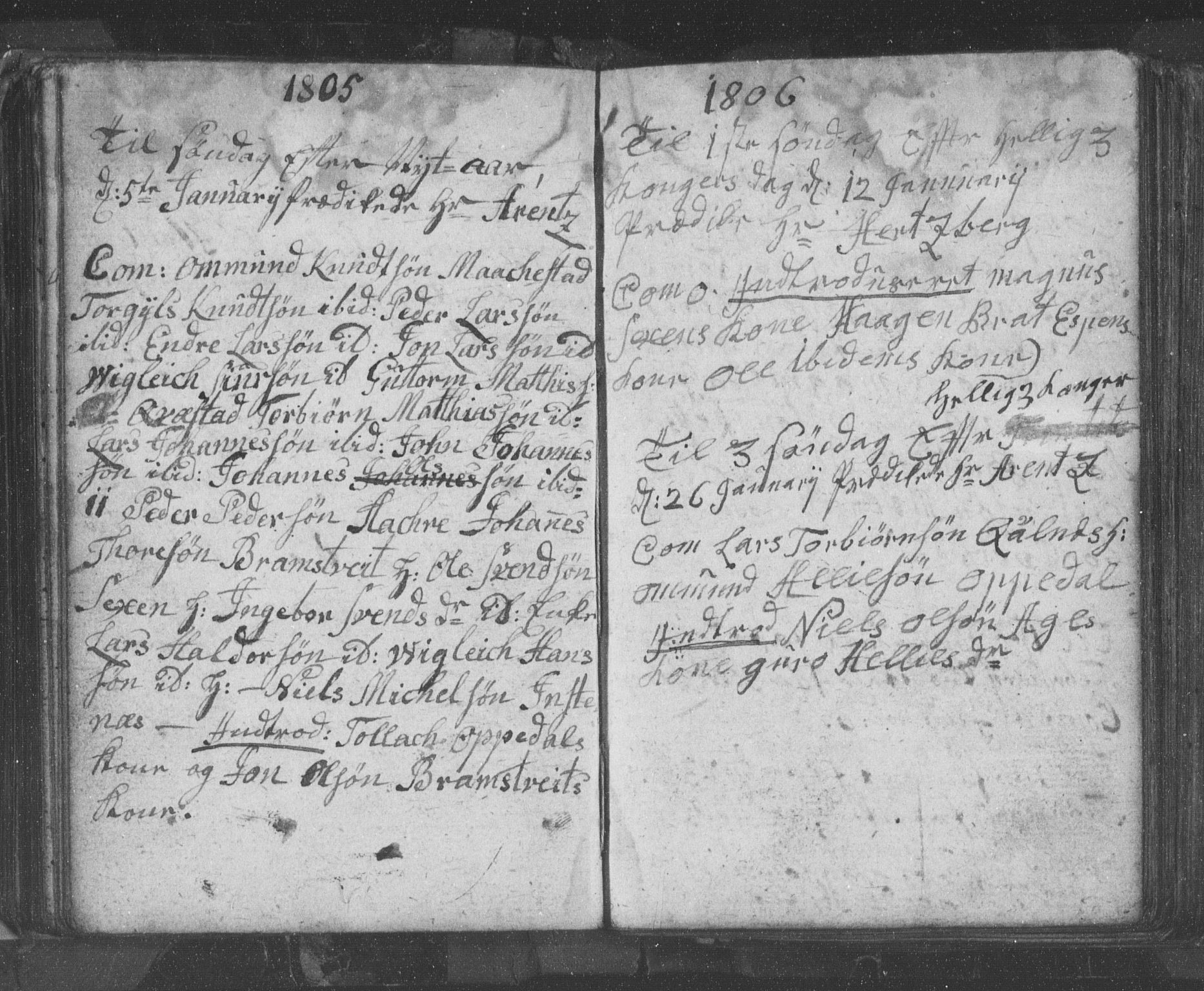 Ullensvang sokneprestembete, SAB/A-78701/H/Hab: Parish register (copy) no. B 8, 1804-1811