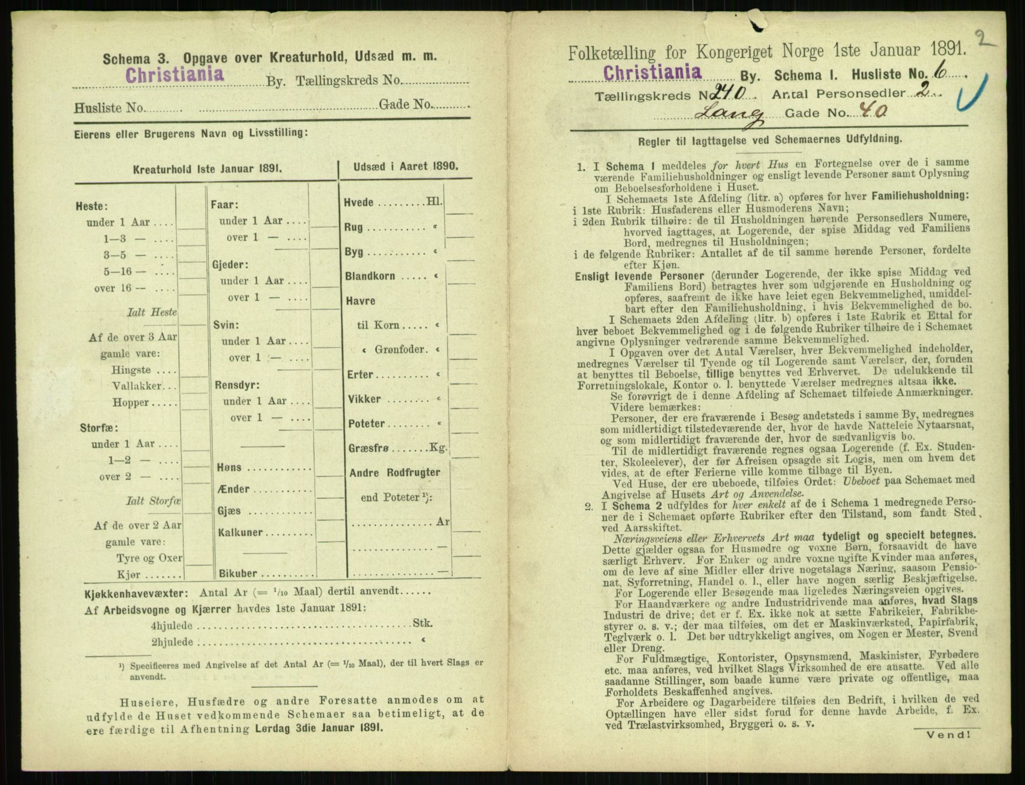 RA, 1891 census for 0301 Kristiania, 1891, p. 145833