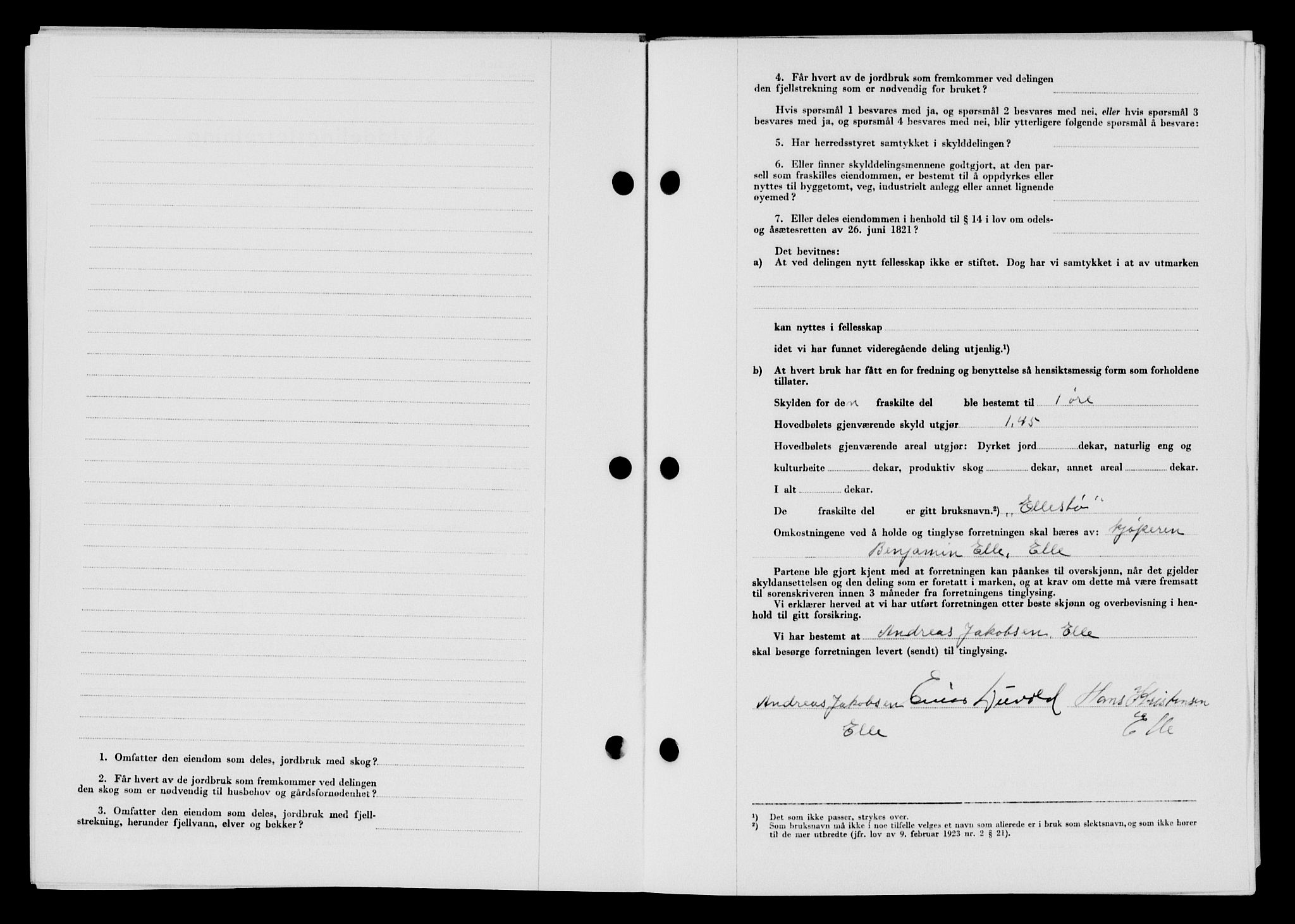 Lyngdal sorenskriveri, AV/SAK-1221-0004/G/Gb/L0679: Mortgage book no. A XXV, 1959-1960, Diary no: : 854/1959