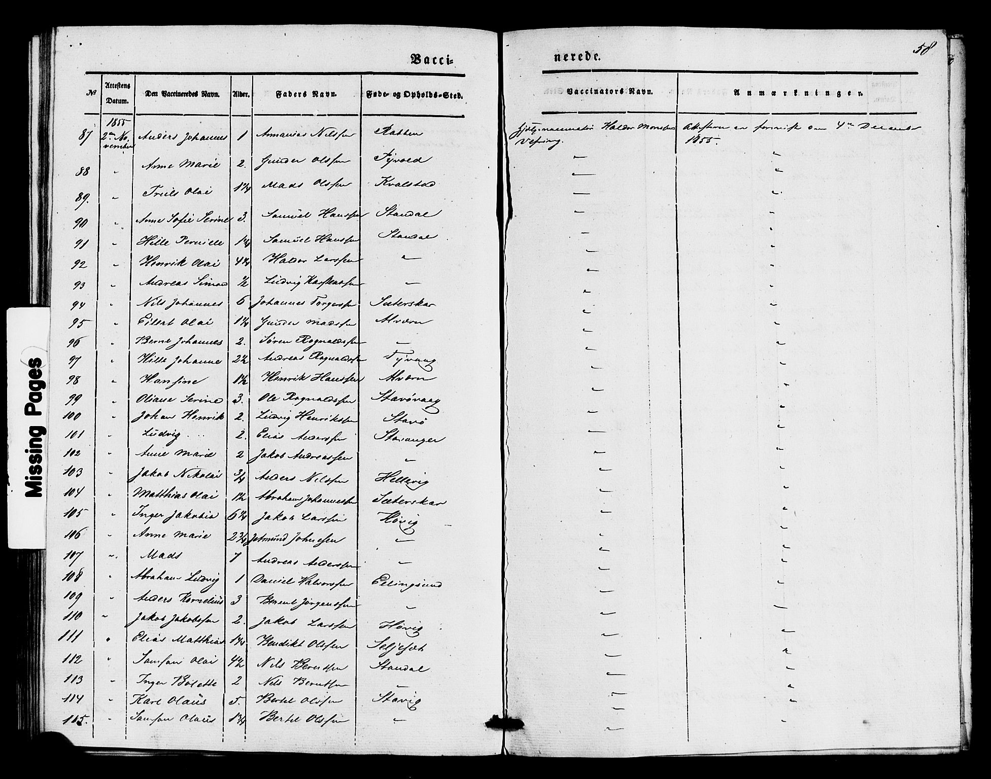 Kinn sokneprestembete, AV/SAB-A-80801/H/Haa/Haaa/L0016: Parish register (official) no. A 16, 1841-1858, p. 58