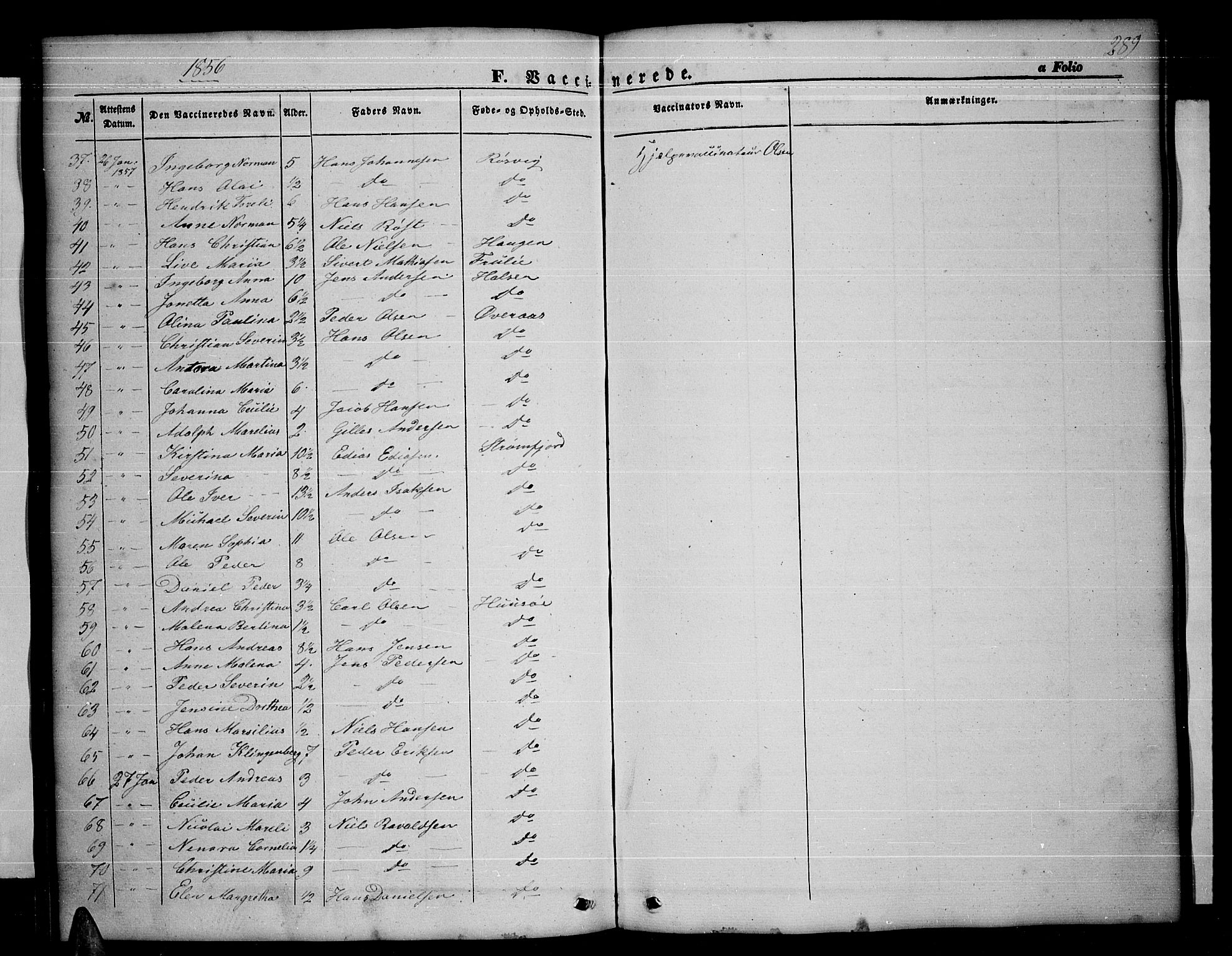 Ministerialprotokoller, klokkerbøker og fødselsregistre - Nordland, AV/SAT-A-1459/859/L0857: Parish register (copy) no. 859C03, 1854-1873, p. 289