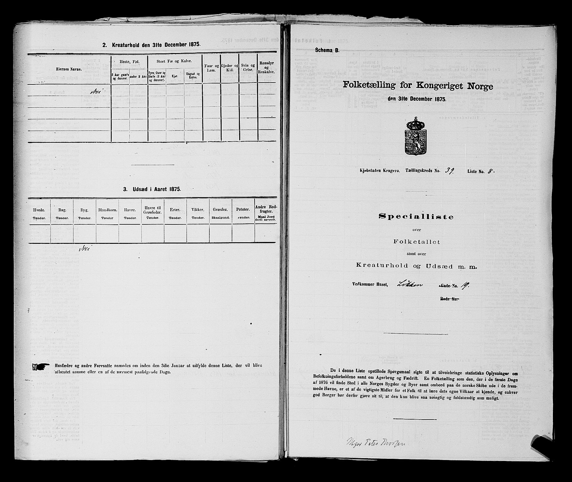 SAKO, 1875 census for 0801P Kragerø, 1875, p. 861