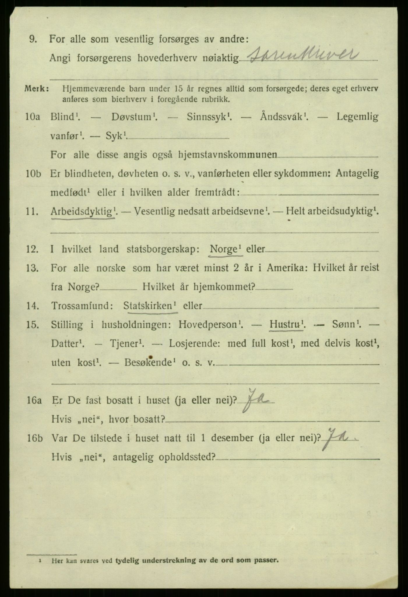 SAB, 1920 census for Eid, 1920, p. 4091