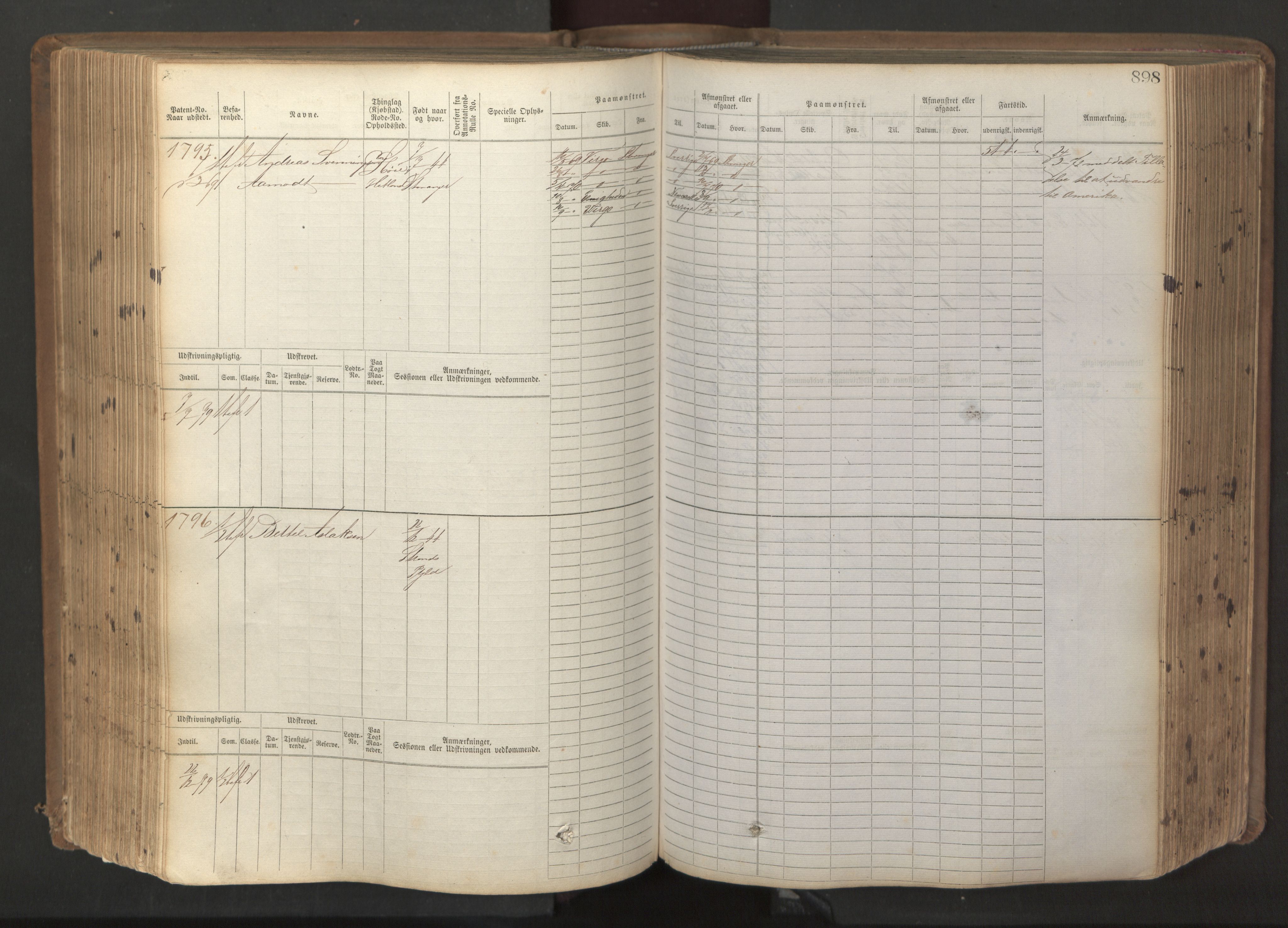 Stavanger sjømannskontor, AV/SAST-A-102006/F/Fb/Fbb/L0017: Sjøfartshovedrulle patnentnr. 1203-2402 (dublett), 1869, p. 301