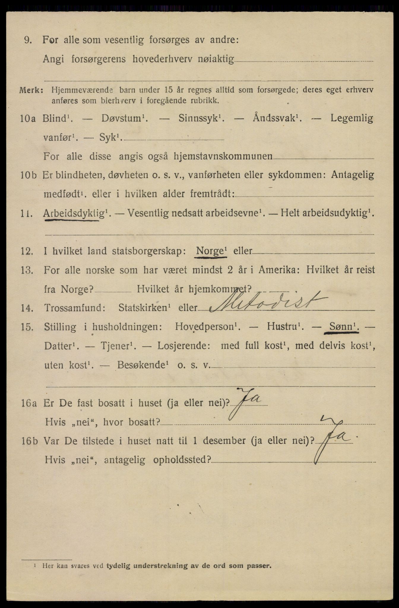 SAO, 1920 census for Aker, 1920, p. 85889