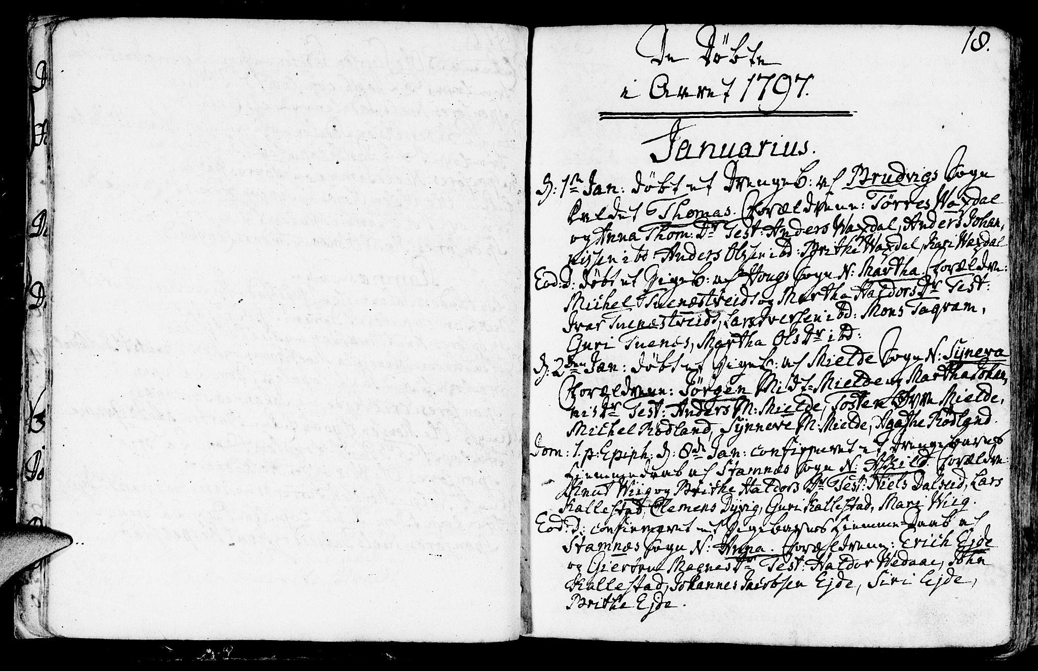 Haus sokneprestembete, SAB/A-75601/H/Haa: Parish register (official) no. A 11, 1796-1816, p. 18