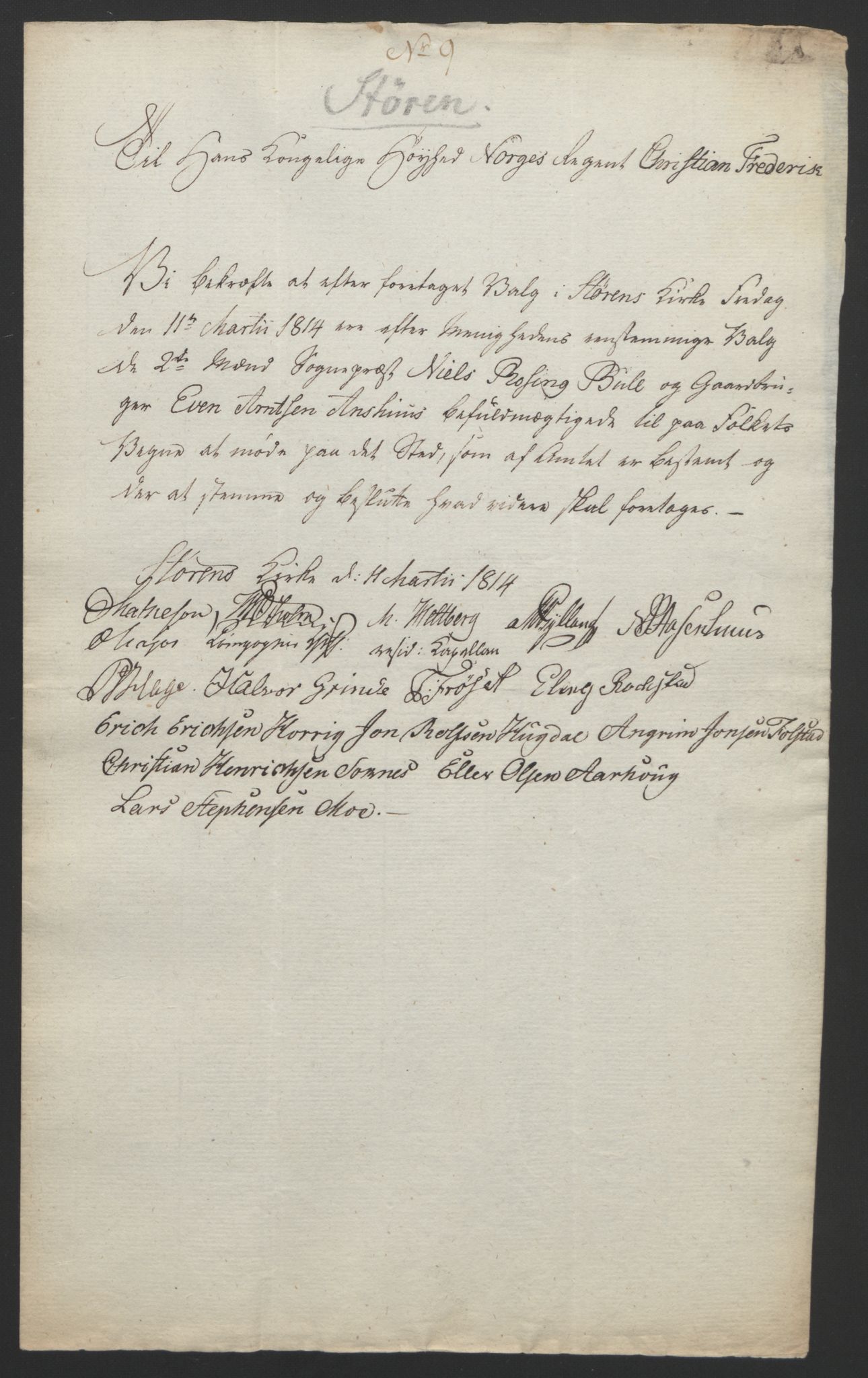 Statsrådssekretariatet, RA/S-1001/D/Db/L0008: Fullmakter for Eidsvollsrepresentantene i 1814. , 1814, p. 458