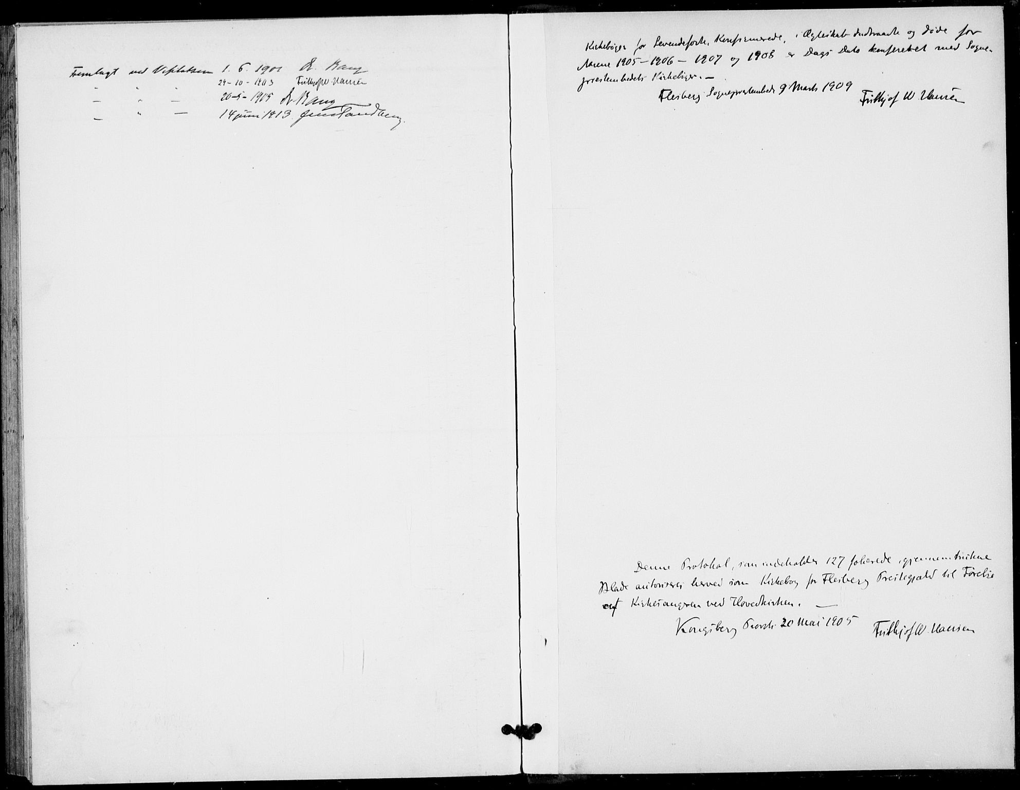 Flesberg kirkebøker, SAKO/A-18/G/Ga/L0005: Parish register (copy) no. I 5, 1899-1908